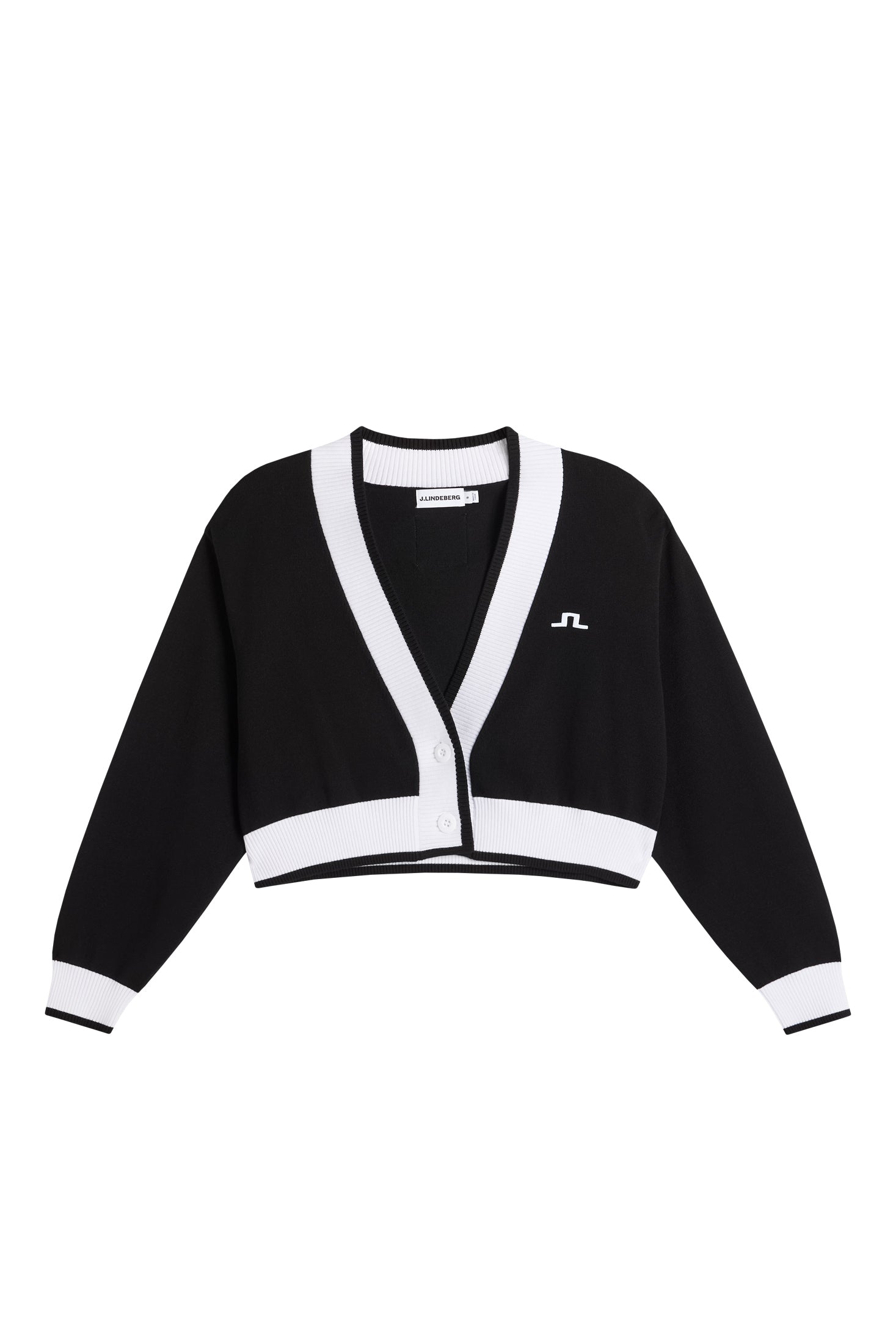 30Y Nicole Cropped Cardigan / Black | J.Lindeberg Official