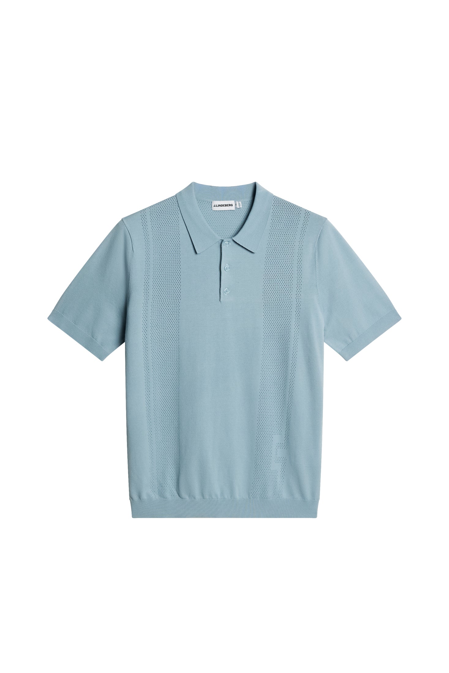 Reymond Seasonal Knit Polo / Forget-Me-Not | J.LINDEBERG US