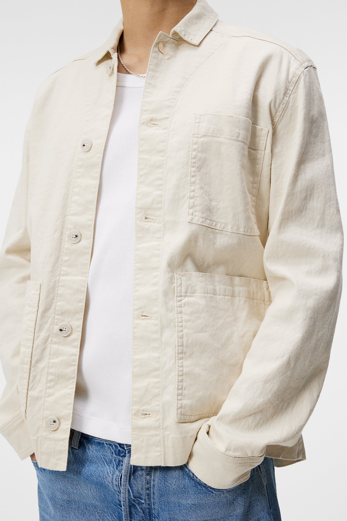 Errol Linen Workwear Overshirt