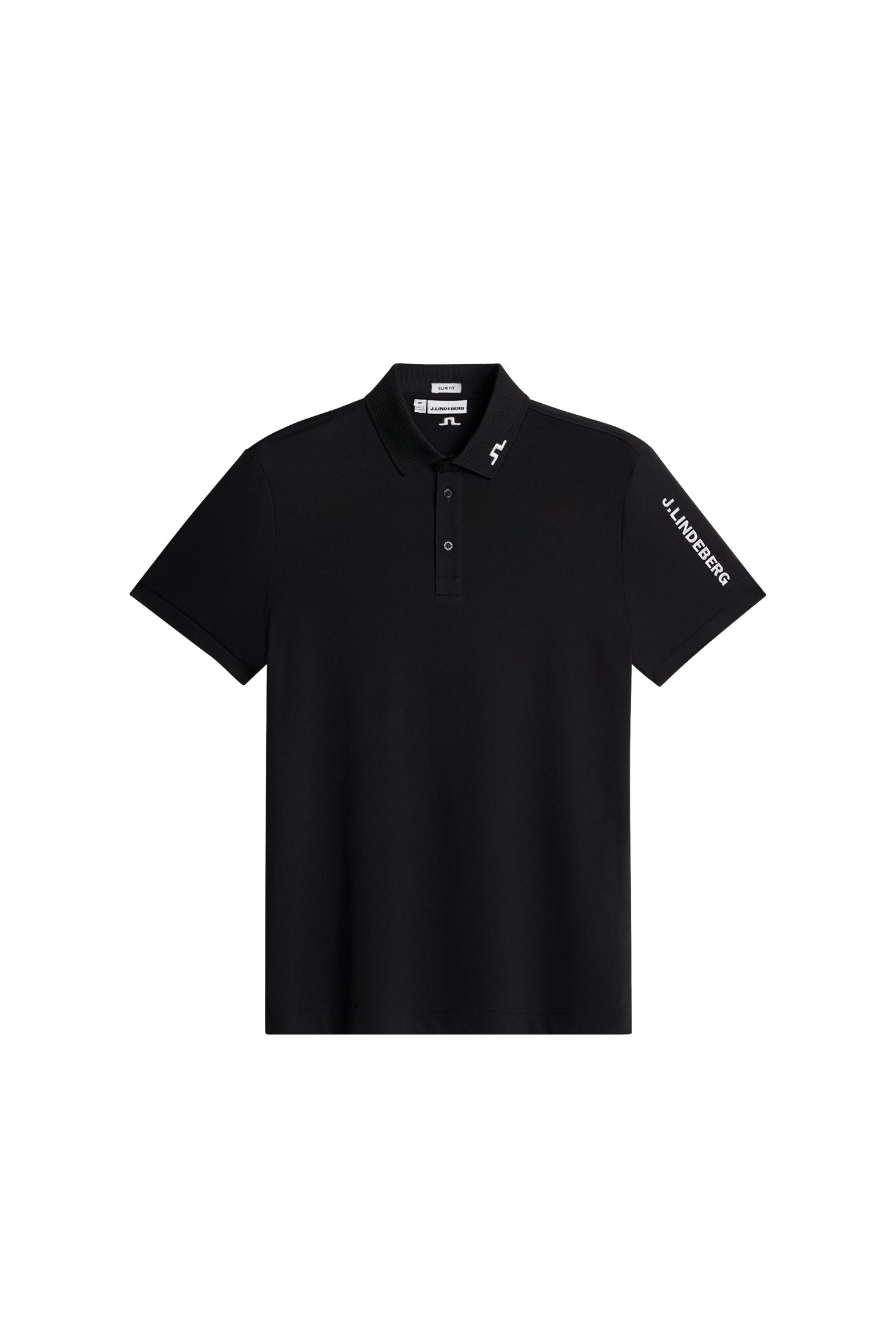 メンズウェア J.Lindeberg Men's M ROKY SLIM TX TORQUE Tour Tech Slim Fit Polo / Black | J.Lindeberg Official