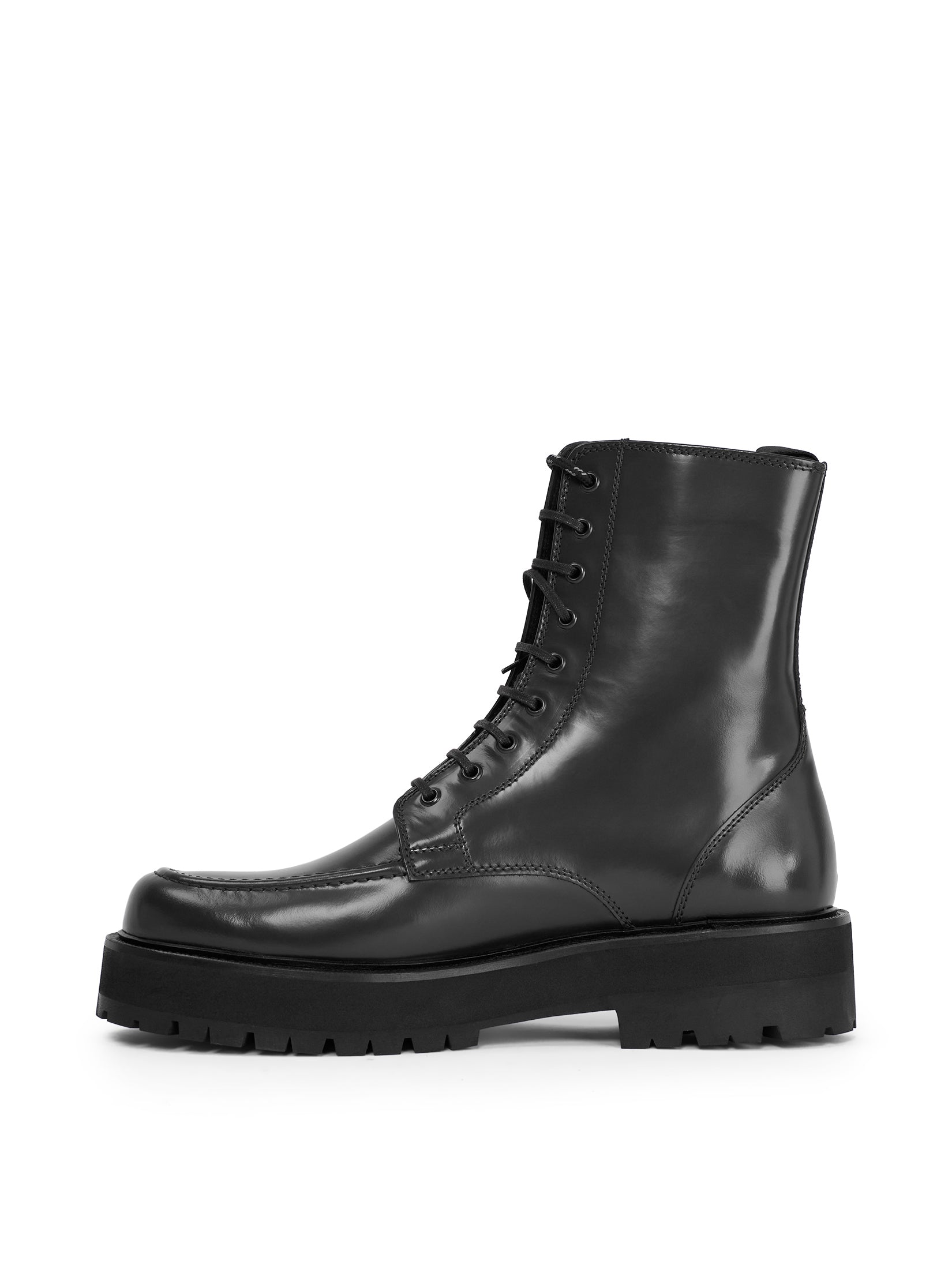 Rider Laced Leather Boots