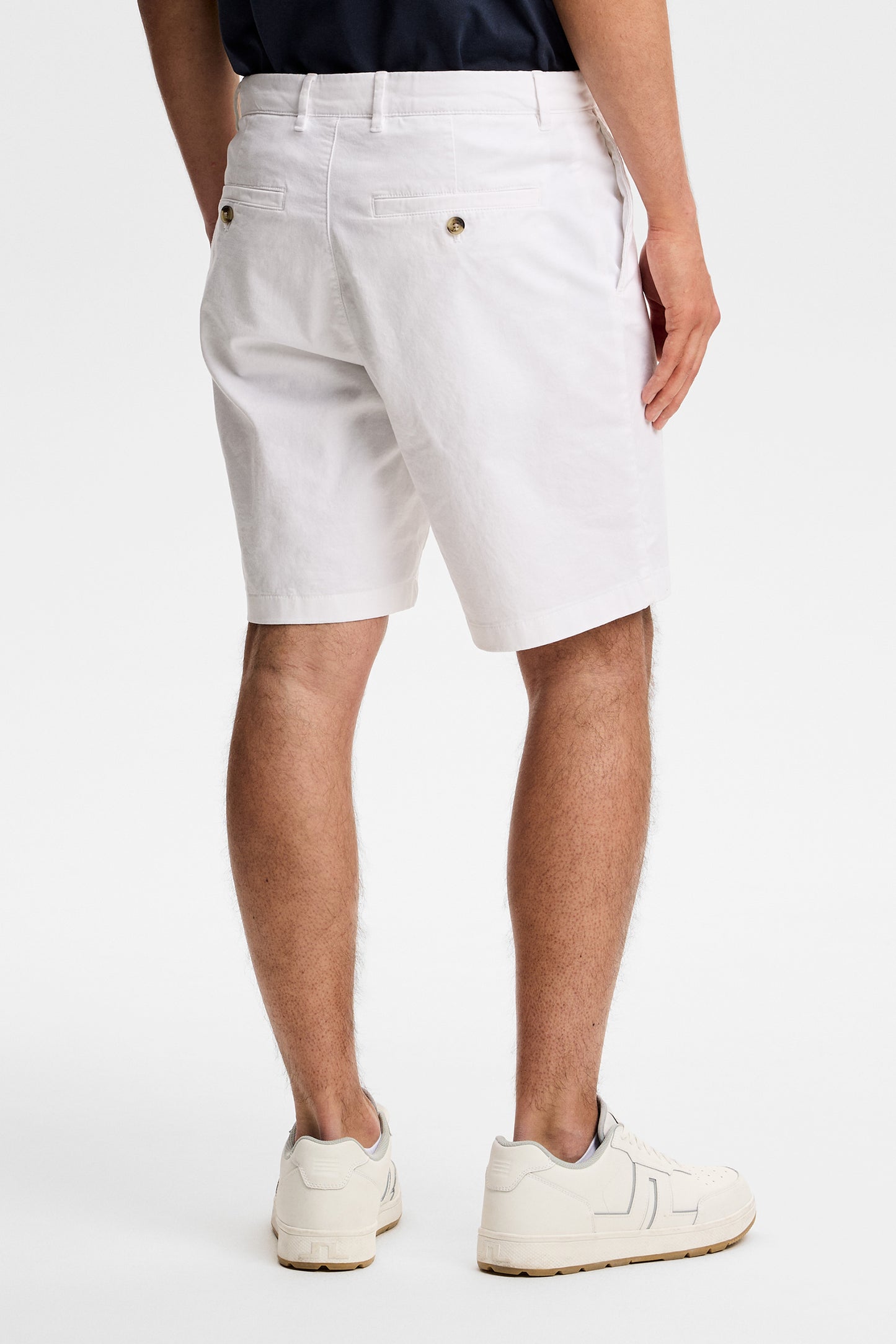 Shane Cotton Stretch Shorts / White