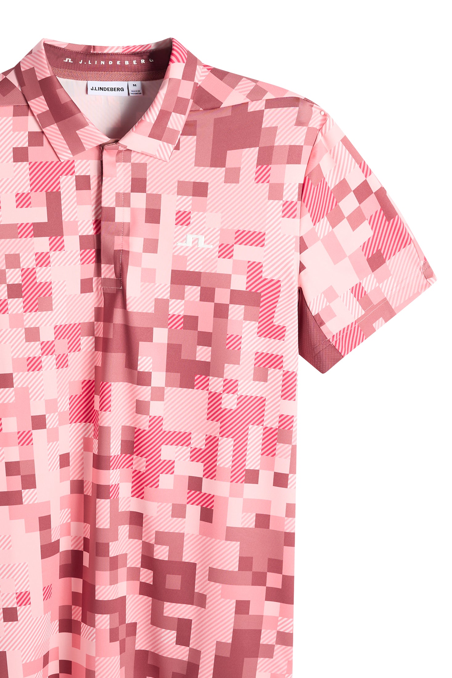 Dario Tour Print Polo / Tour 26 Pink L | J.LINDEBERG US