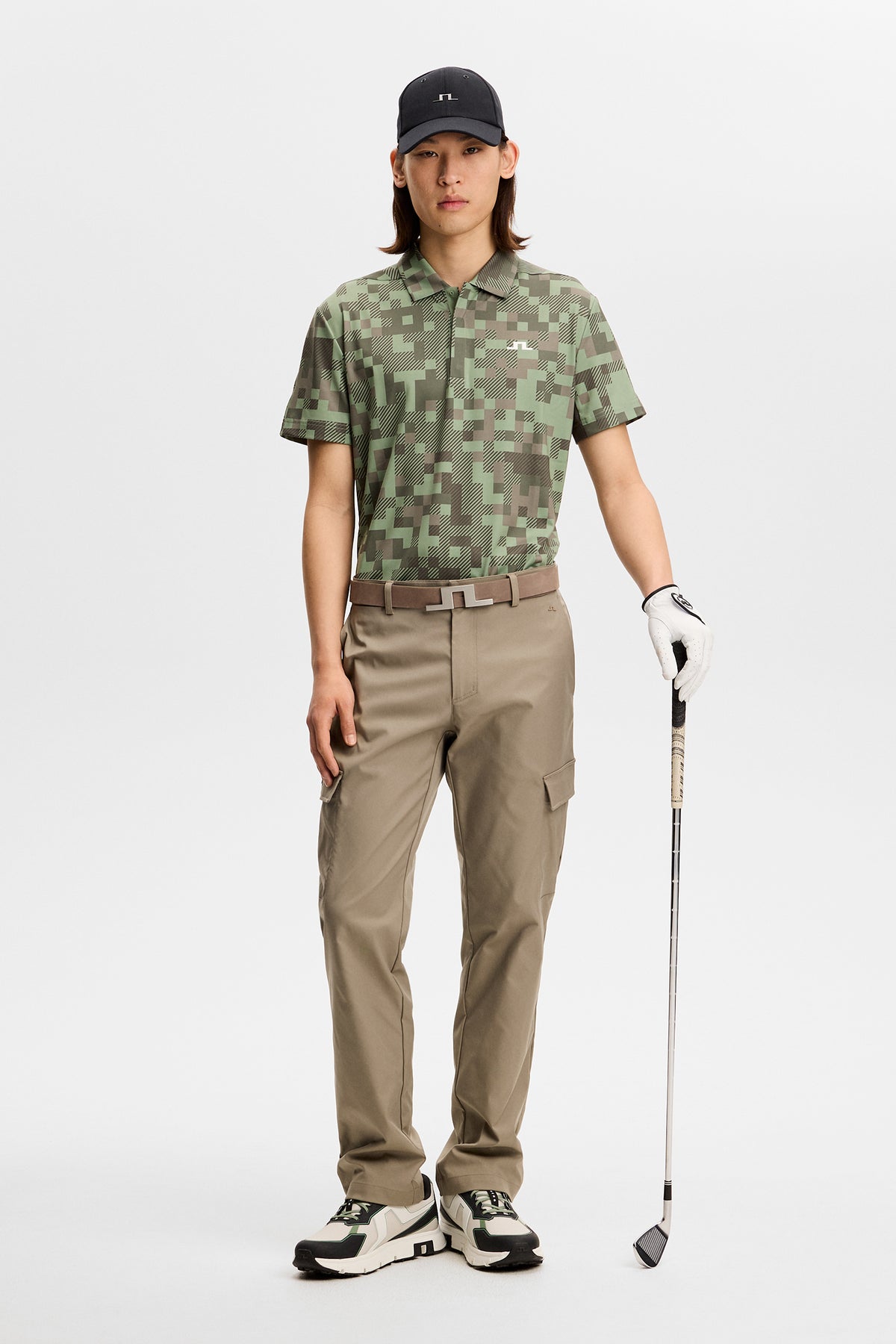 Dario Tour Print Polo / Tour 26 Tonal Green L