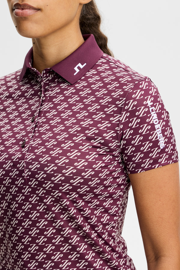 Tour Tech Print Polo / Cardi Jacquard S - Winetasting