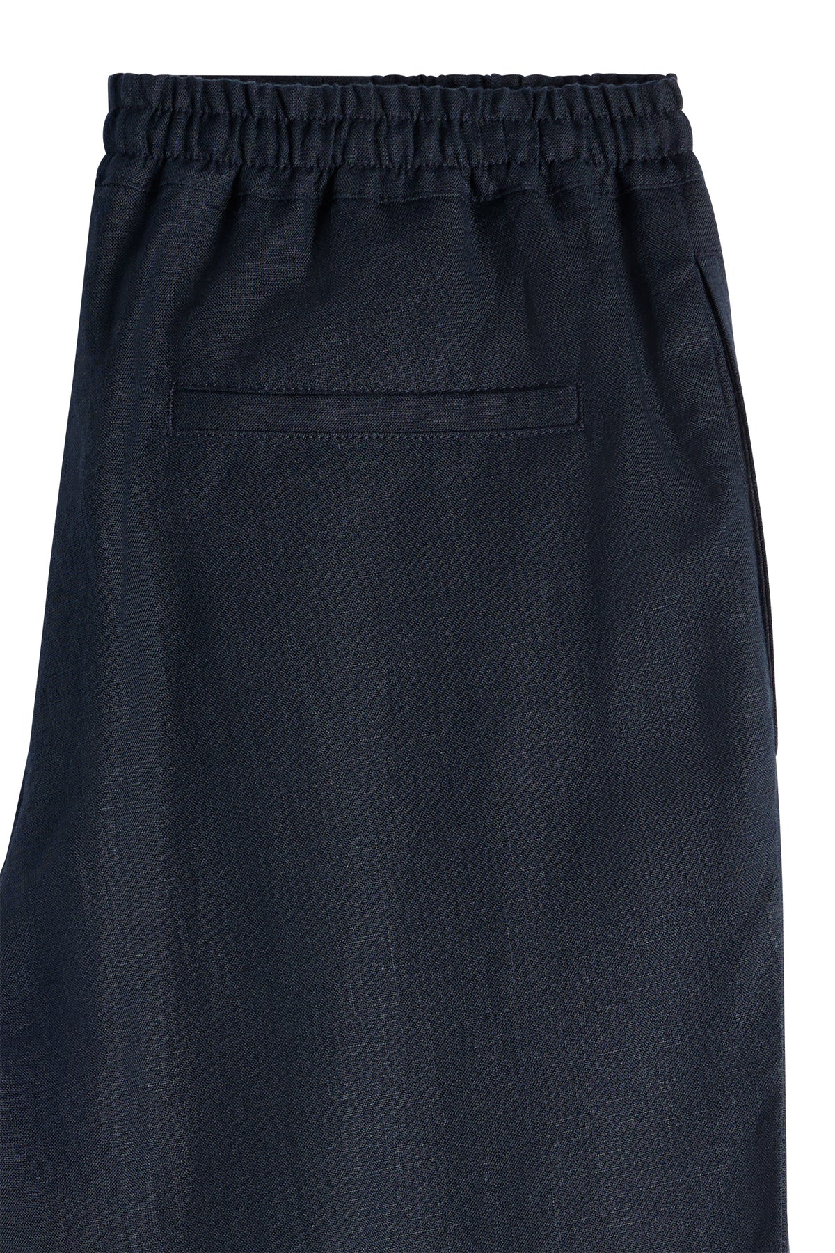 Noah Drape Linen Pants / JL Navy