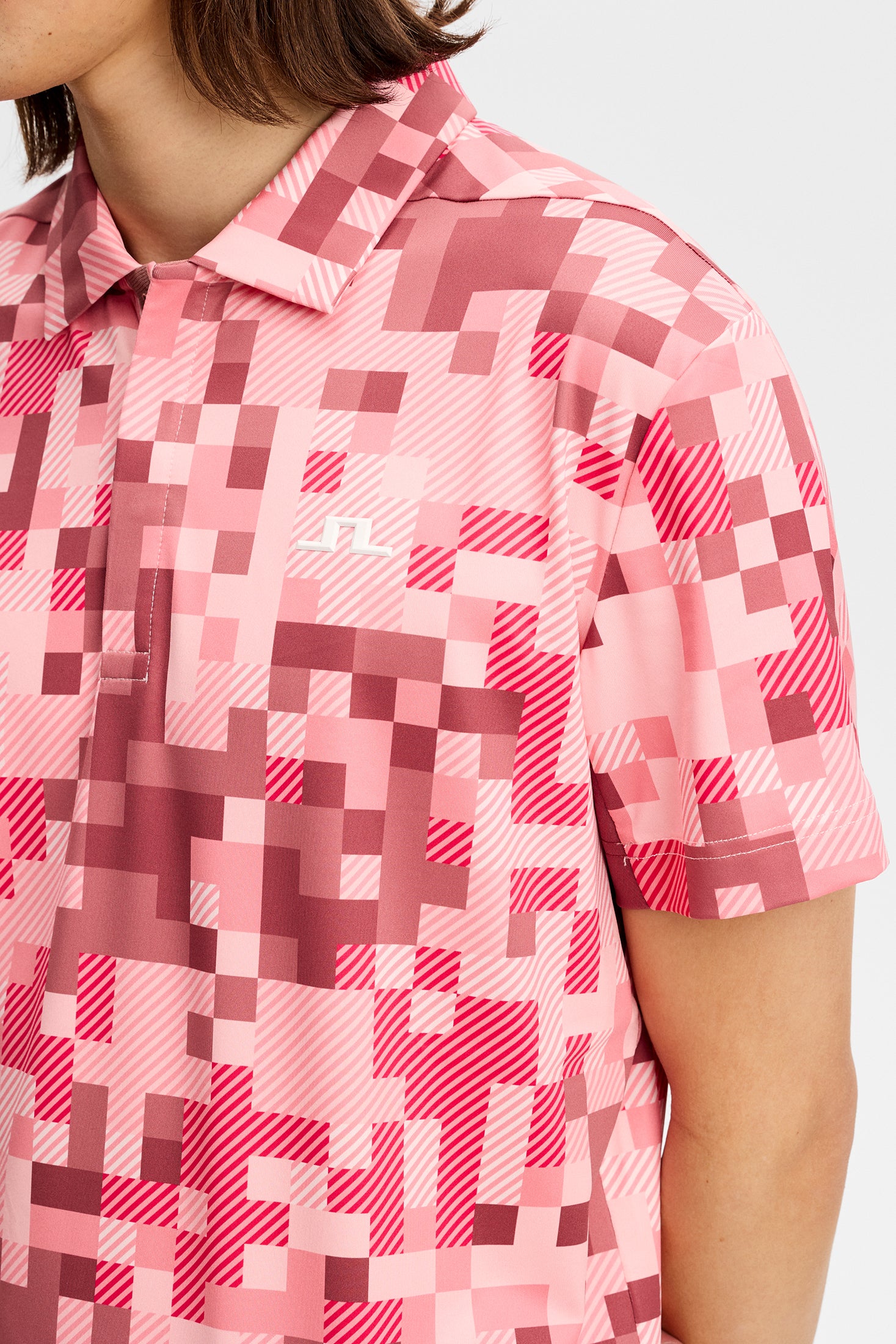 Dario Tour Print Polo / Tour 26 Pink L | J.LINDEBERG US