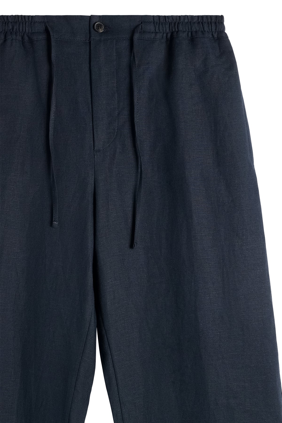 Noah Drape Linen Pants / JL Navy
