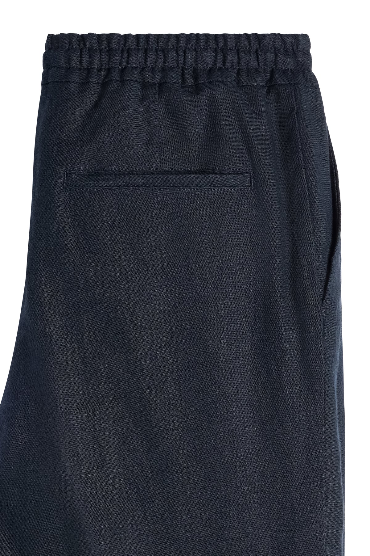 Soren Drape Linen Pants / JL Navy