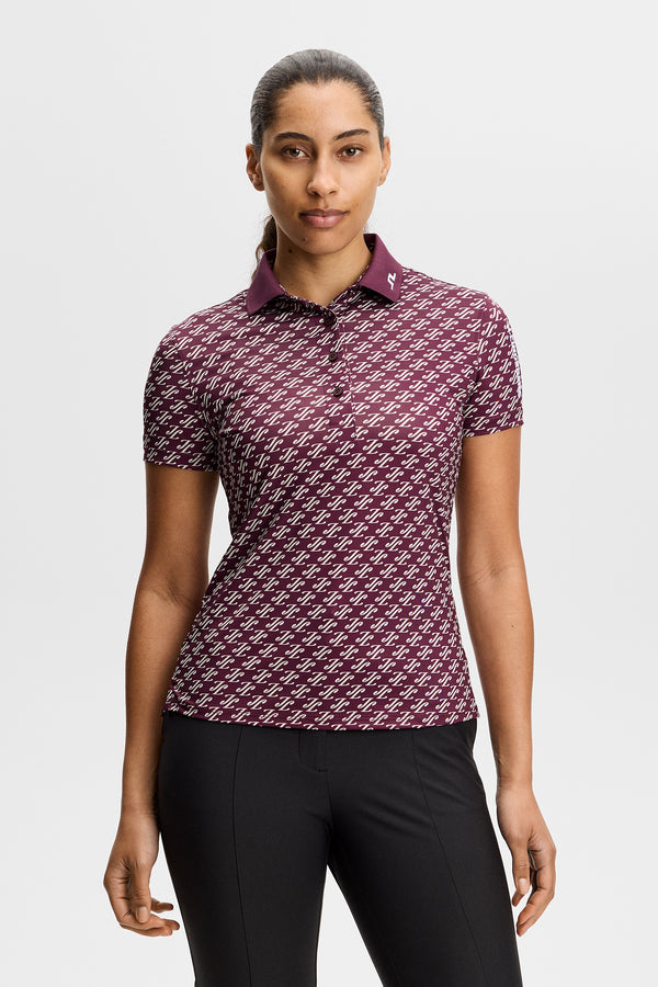 Tour Tech Print Polo / Cardi Jacquard S - Winetasting