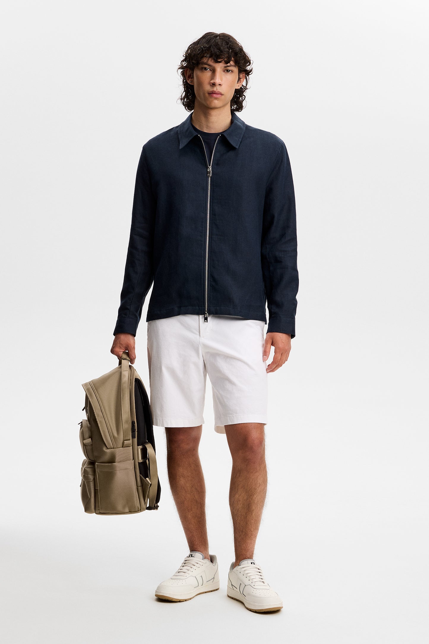Shane Cotton Stretch Shorts / White