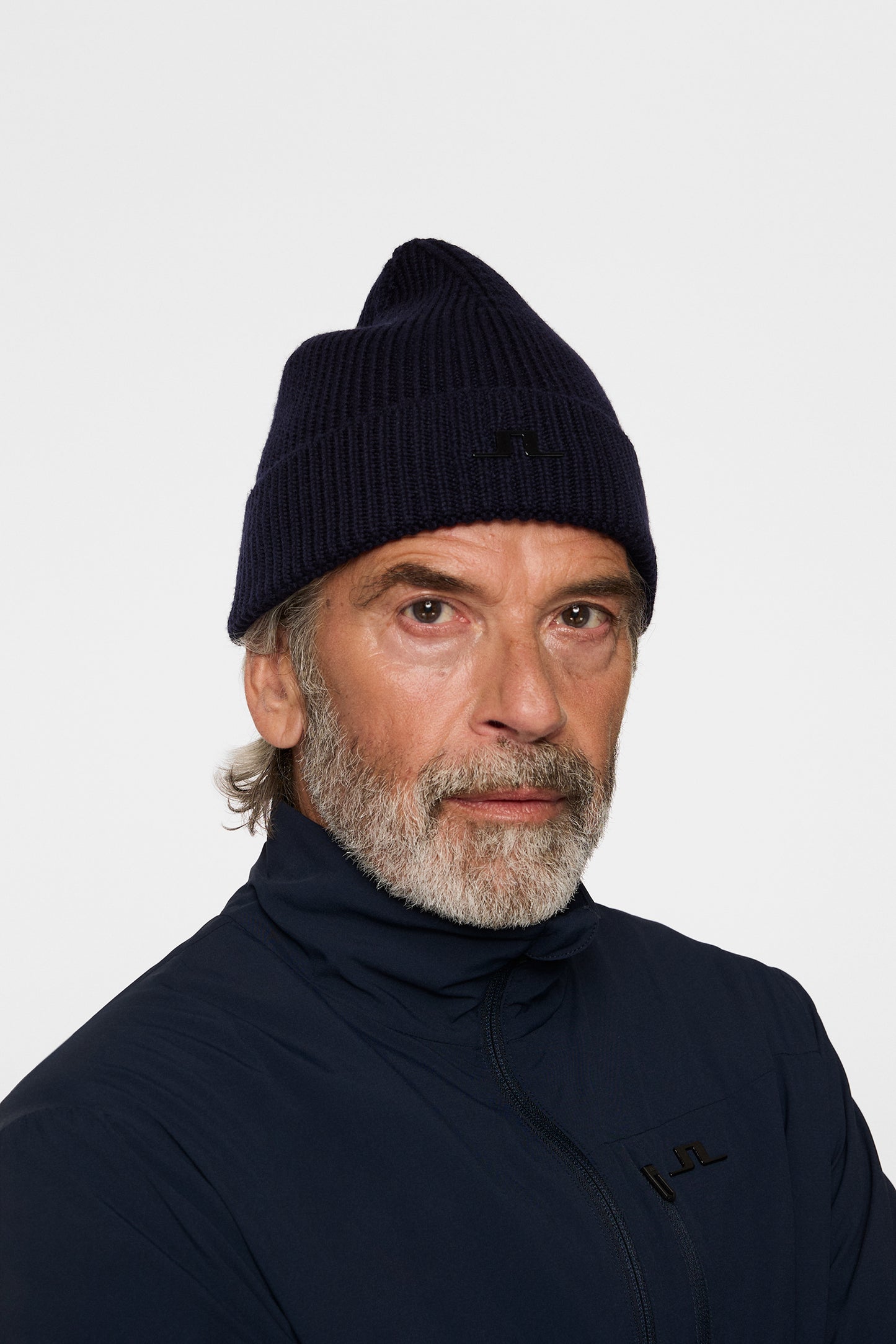 Joaquim  Merino beanie in JL Navy by J.Lindeberg
