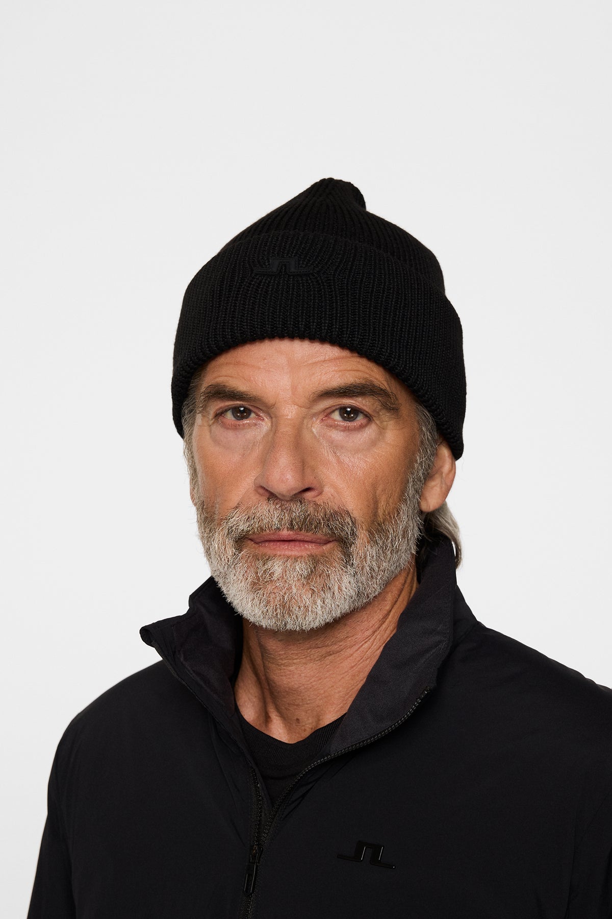Karlos  Beanie in Black by J.Lindeberg