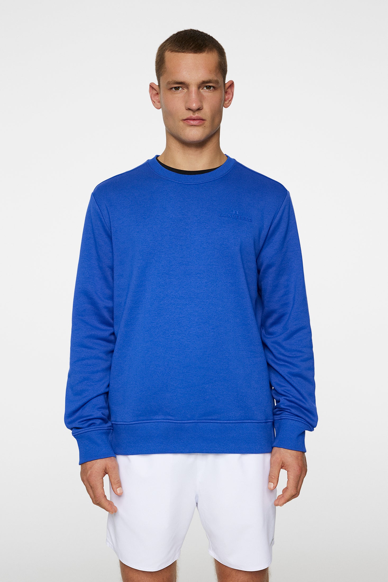 j.lindeberg Alpha Crew Neck Club Blue Sale | Outdoor Sports