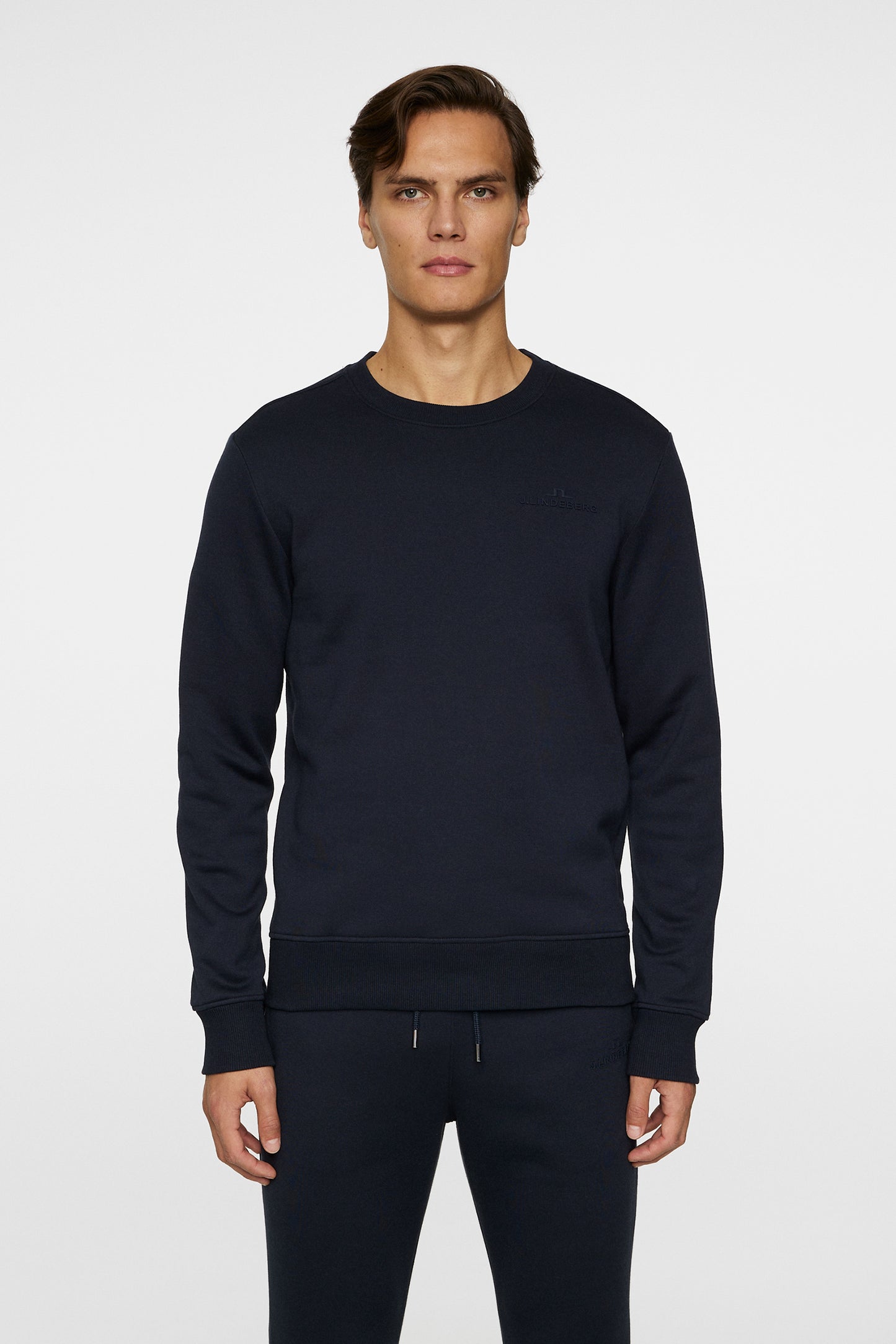 Alpha Crew Neck in JL Navy by J.Lindeberg