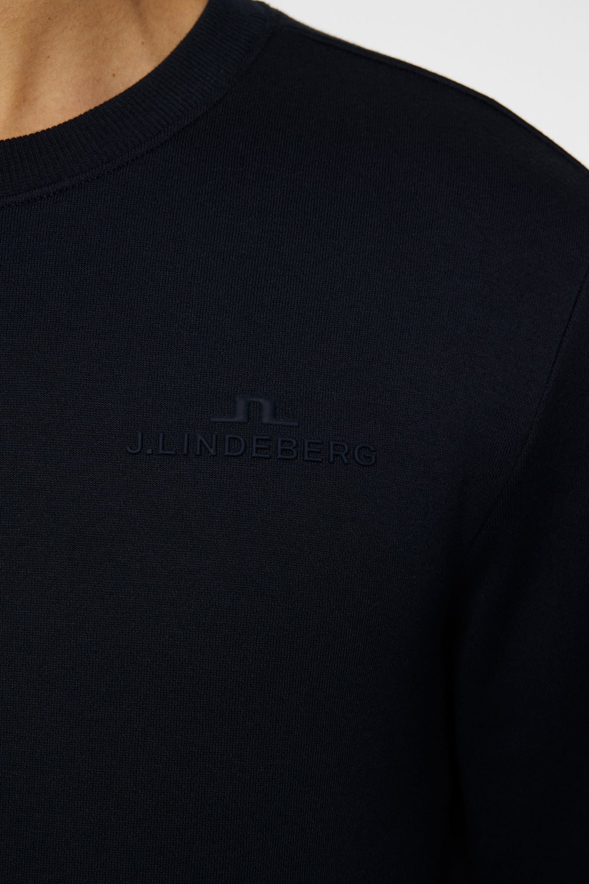 Alpha Crew Neck in JL Navy by J.Lindeberg