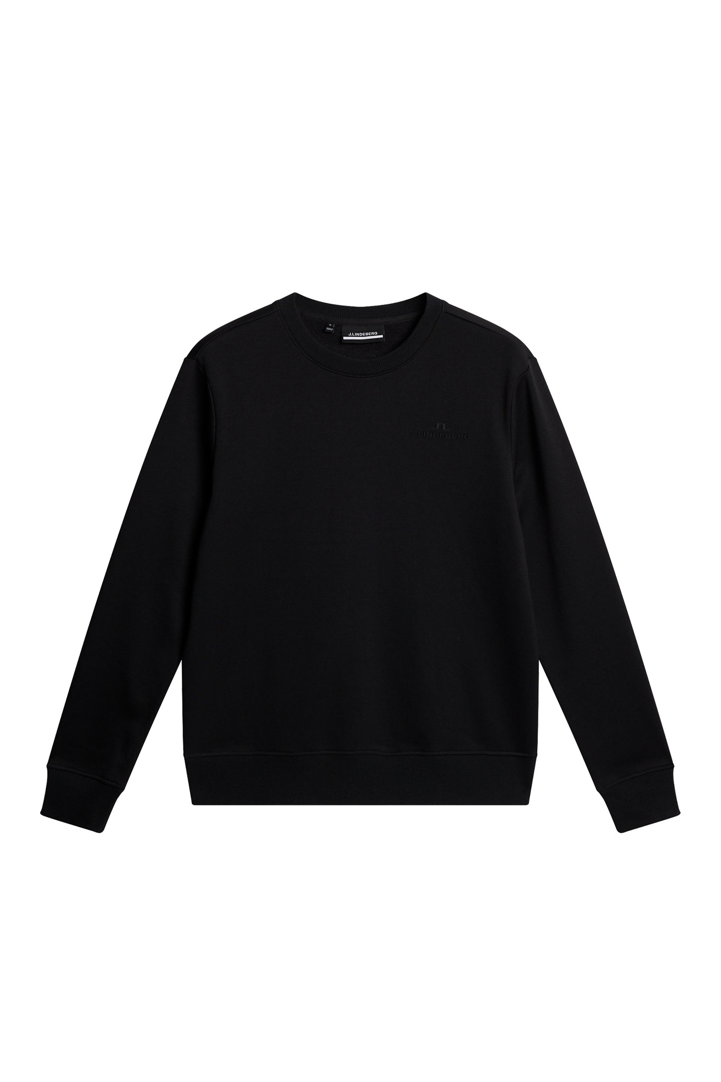 Alpha Crew Neck in Black by J.Lindeberg