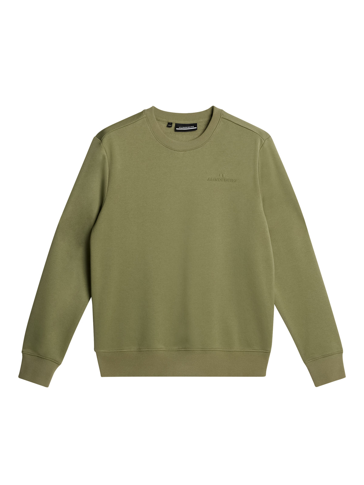 Alpha Crew Neck in Oil Green by J.Lindeberg