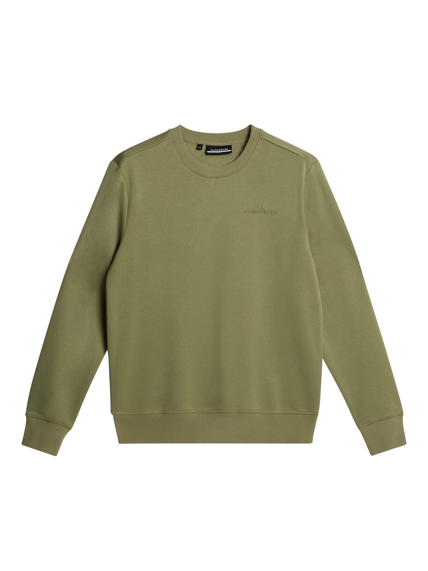 Alpha Crew Neck in Oil Green by J.Lindeberg