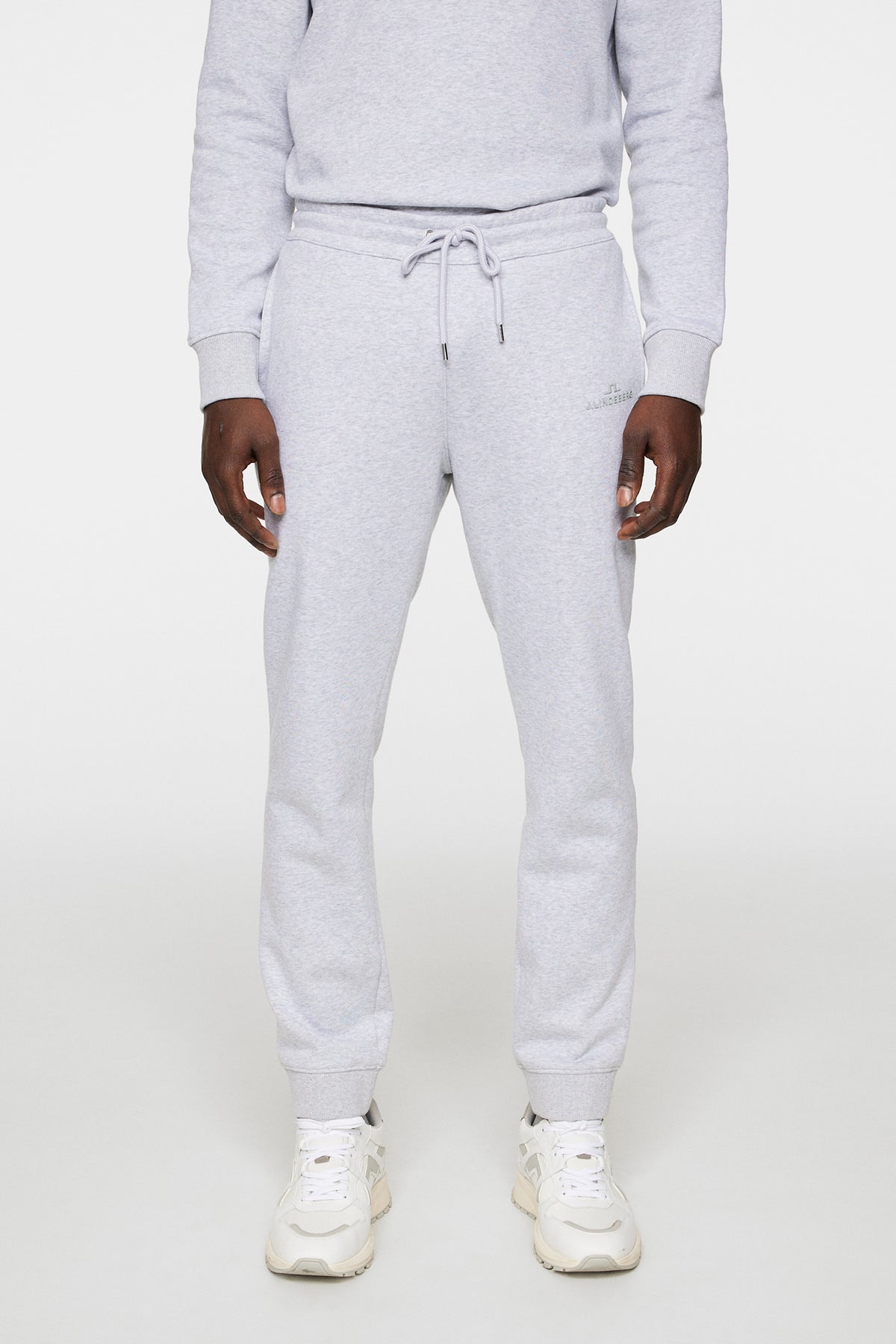 Alpha Pant in Light Grey Melange by J.Lindeberg
