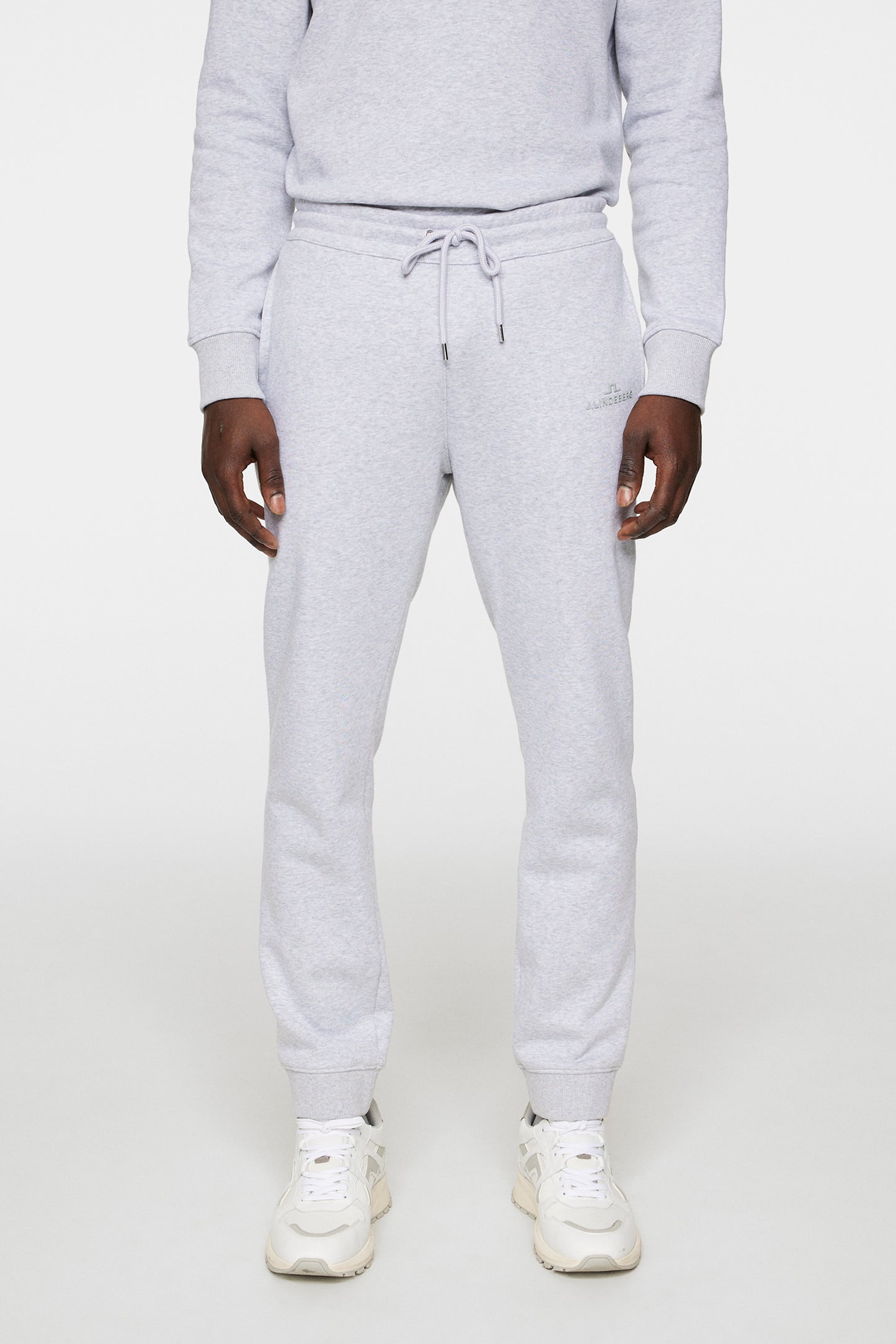 Alpha Pant in Light Grey Melange by J.Lindeberg