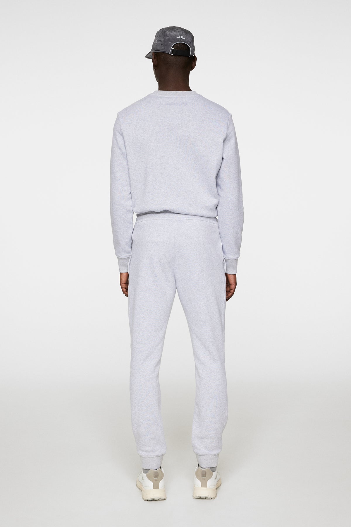 Alpha Pant in Light Grey Melange by J.Lindeberg