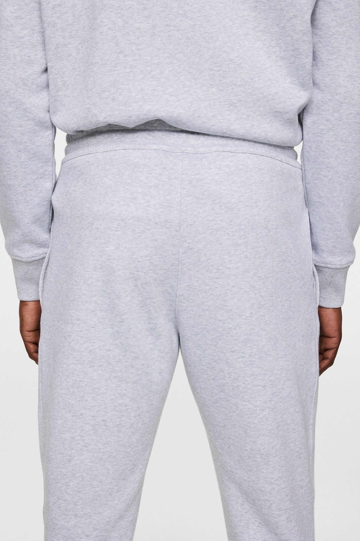 Alpha Pant in Light Grey Melange by J.Lindeberg