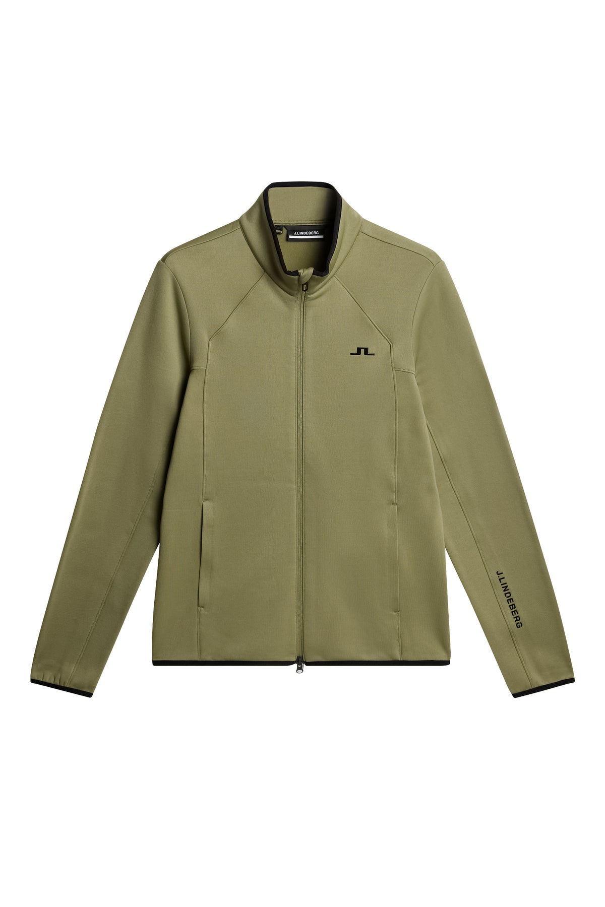 Santino Polartec Mid layer in Oil Green by J.Lindeberg
