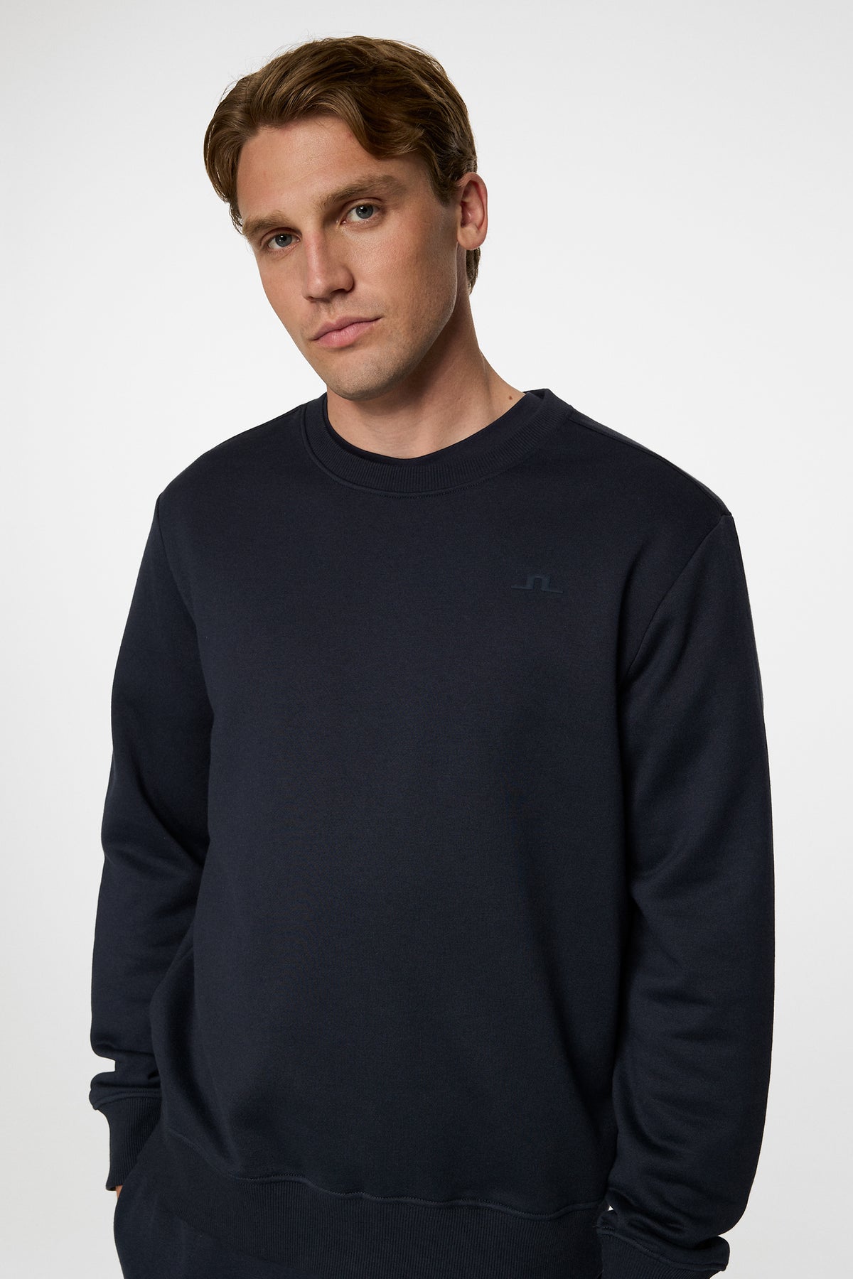 Alpha Crew Neck in JL Navy by J.Lindeberg