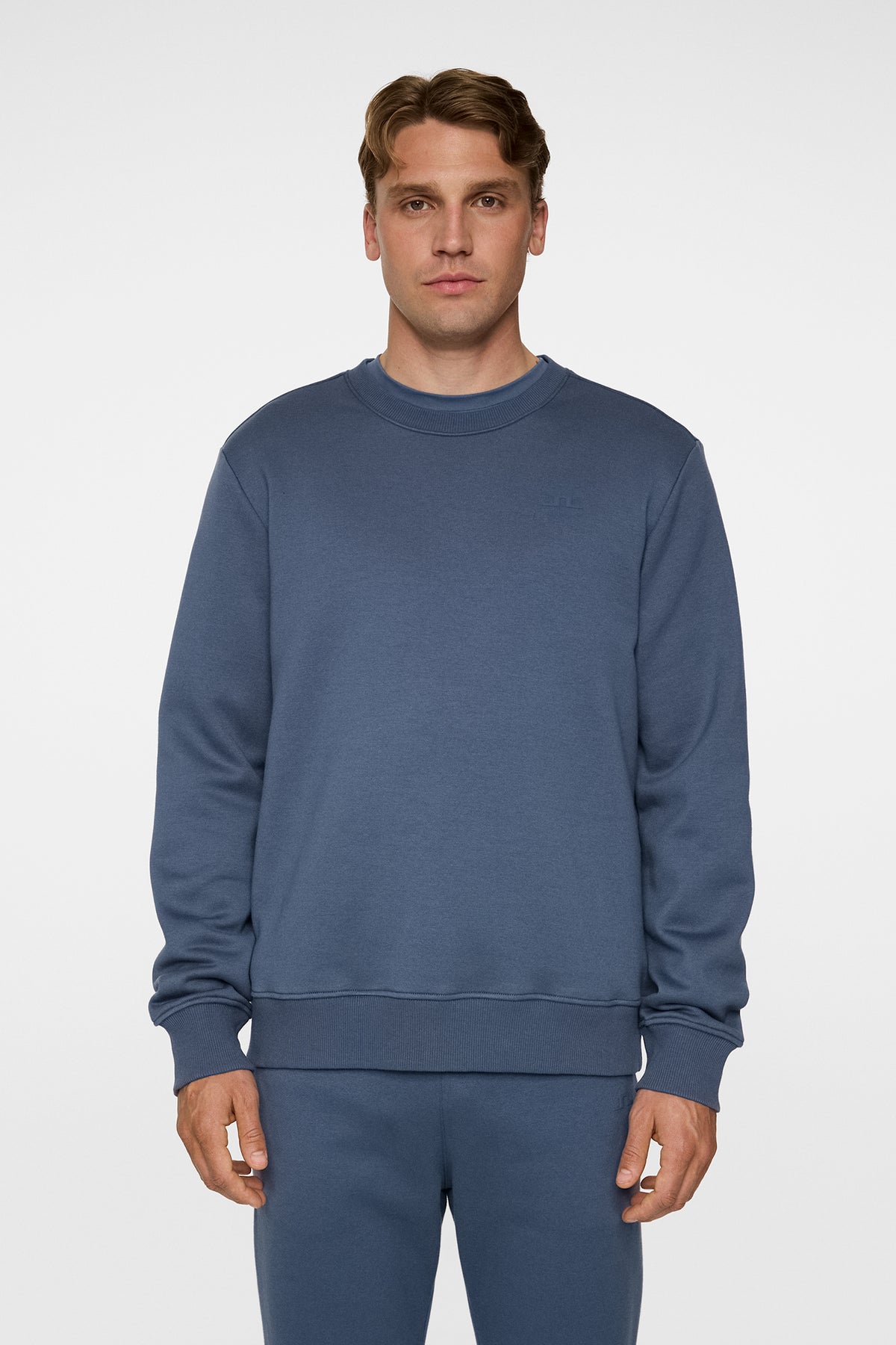Alpha Crew Neck in Vintage Indigo by J.Lindeberg