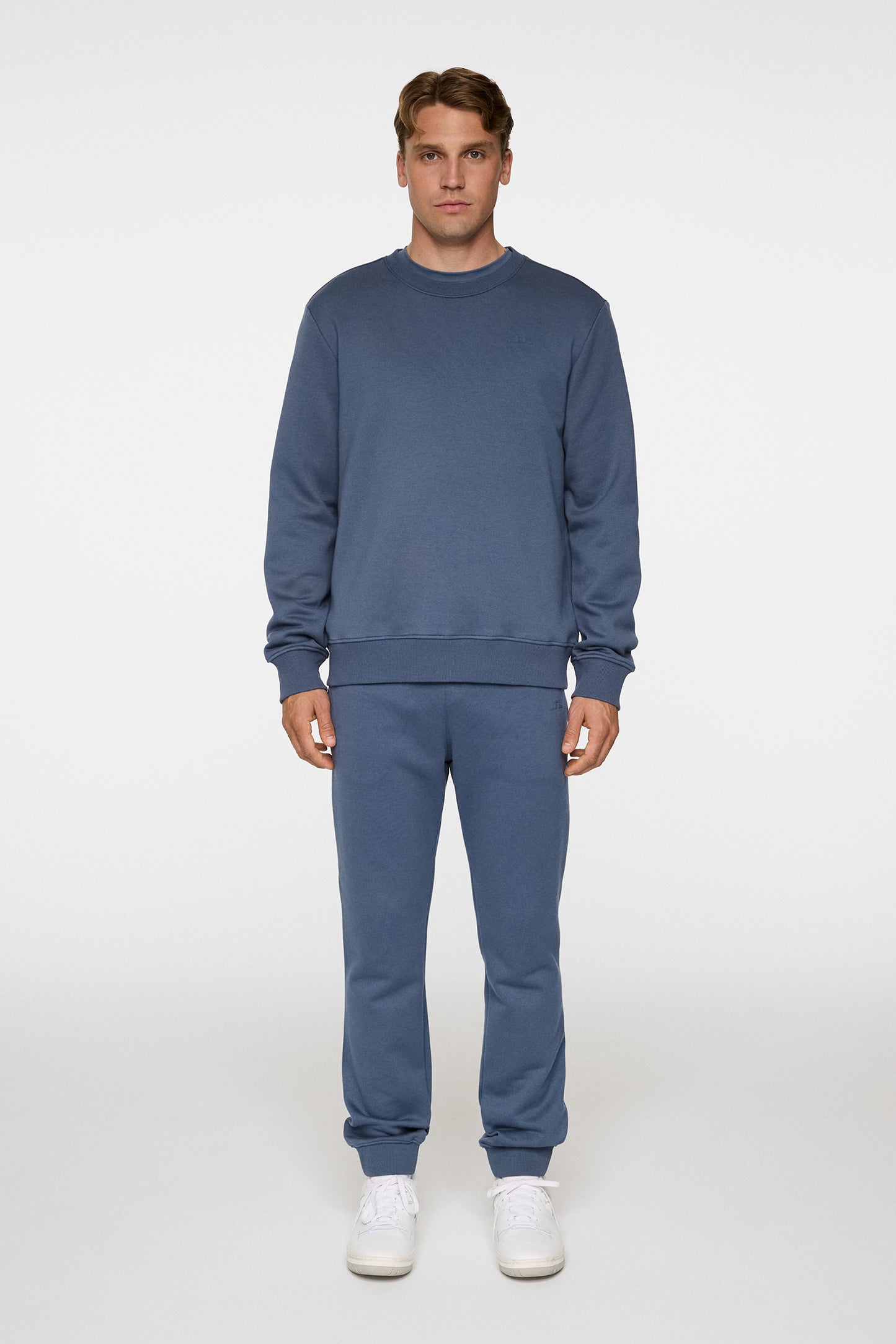 Alpha Crew Neck in Vintage Indigo by J.Lindeberg