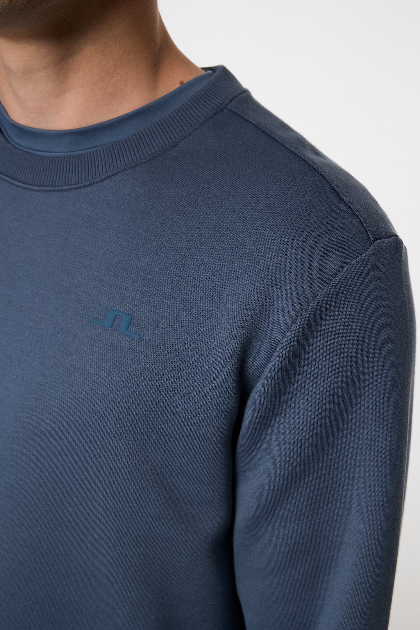 Alpha Crew Neck in Vintage Indigo by J.Lindeberg
