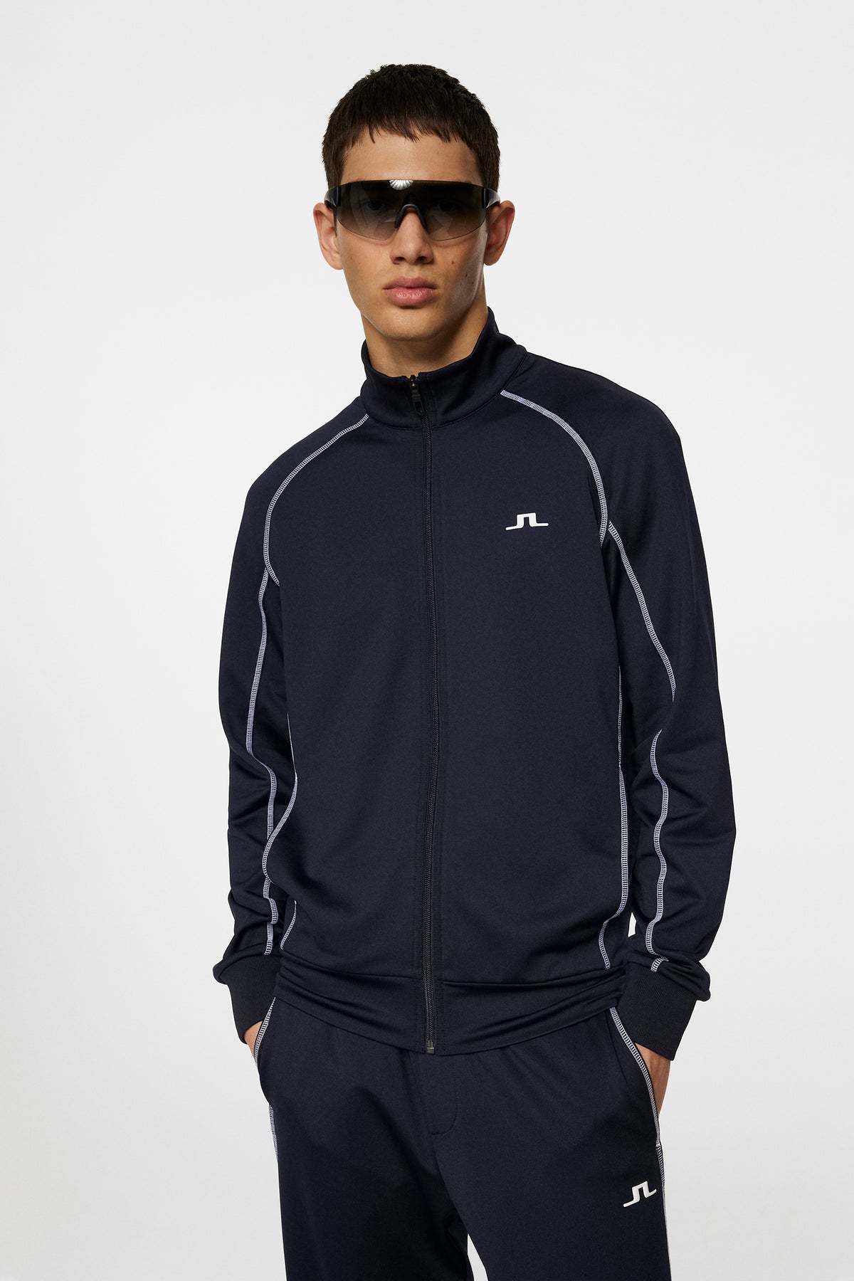 Rudi Track Jacket in JL Navy by J.Lindeberg