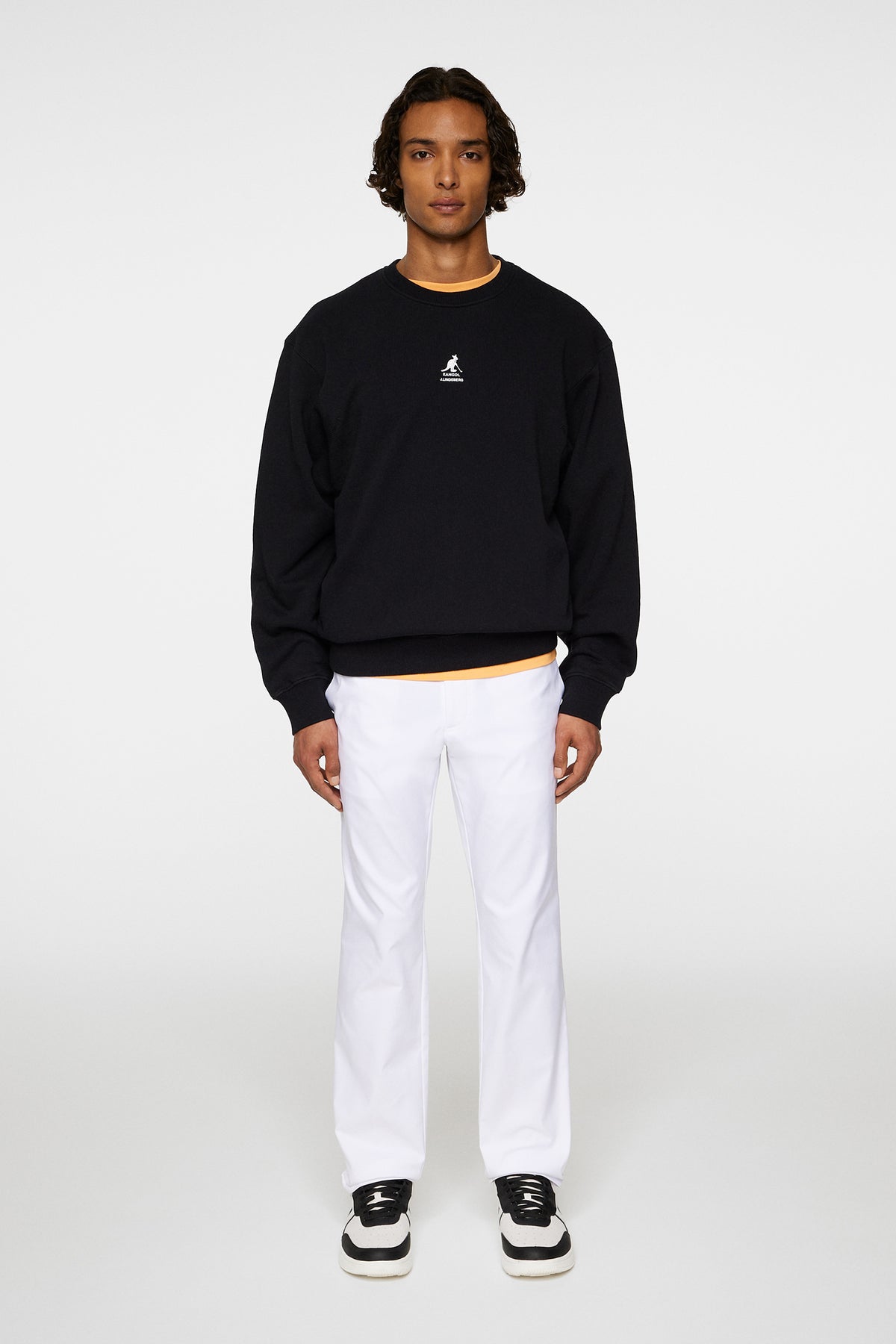Roberto Crewneck in Black by J.Lindeberg