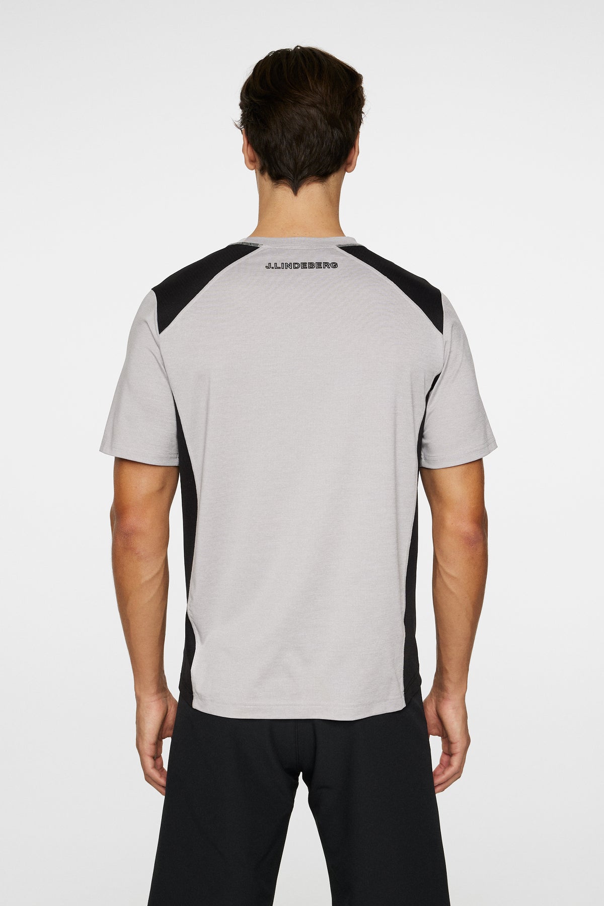 Tomas T-Shirt in Light Grey Melange by J.Lindeberg