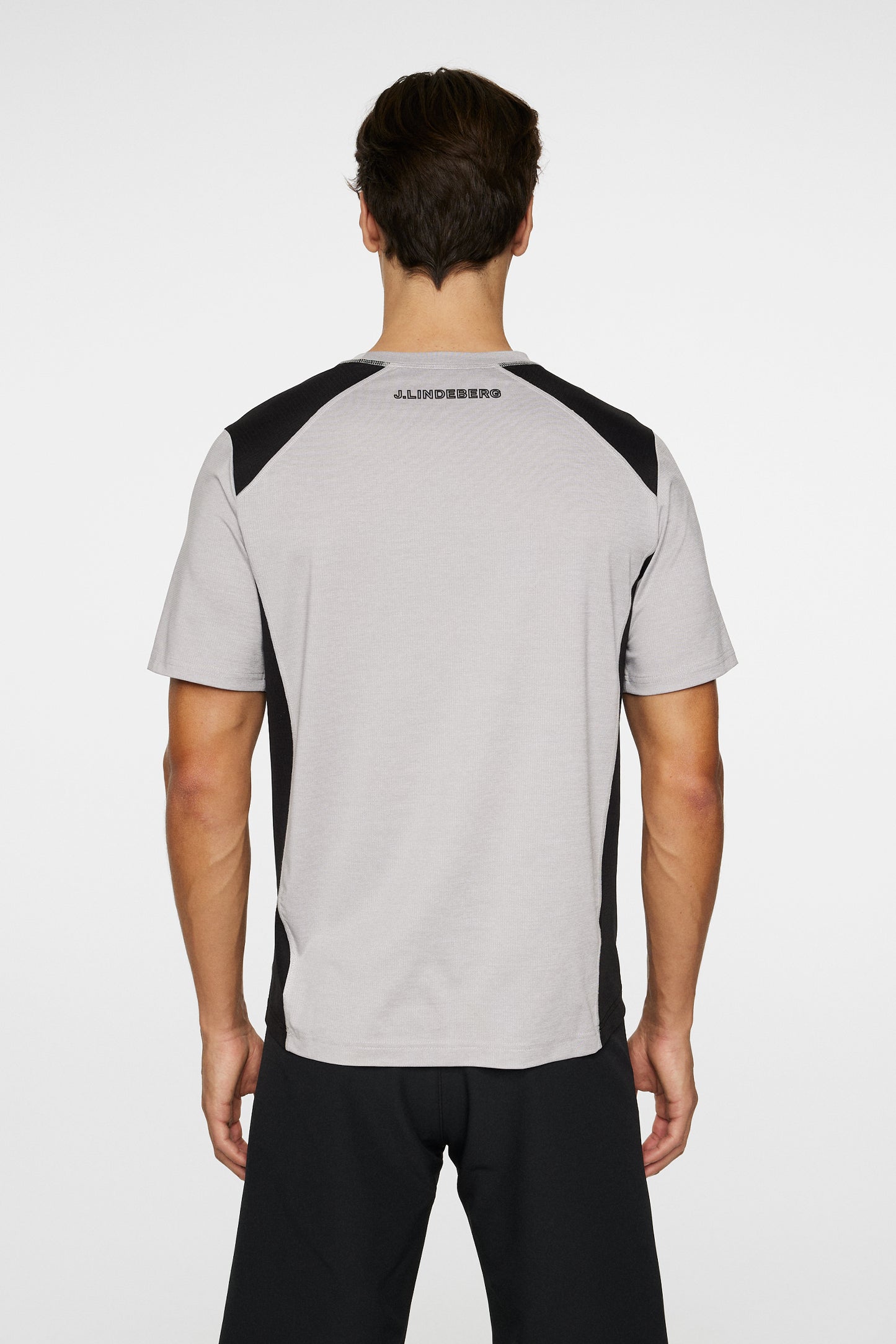 Tomas T-Shirt in Light Grey Melange by J.Lindeberg