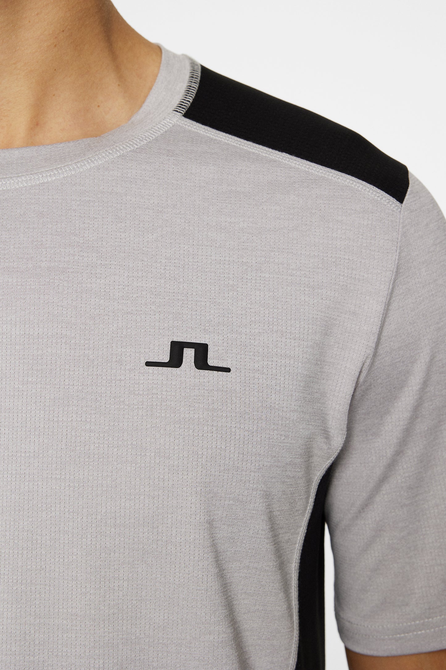 Tomas T-Shirt in Light Grey Melange by J.Lindeberg