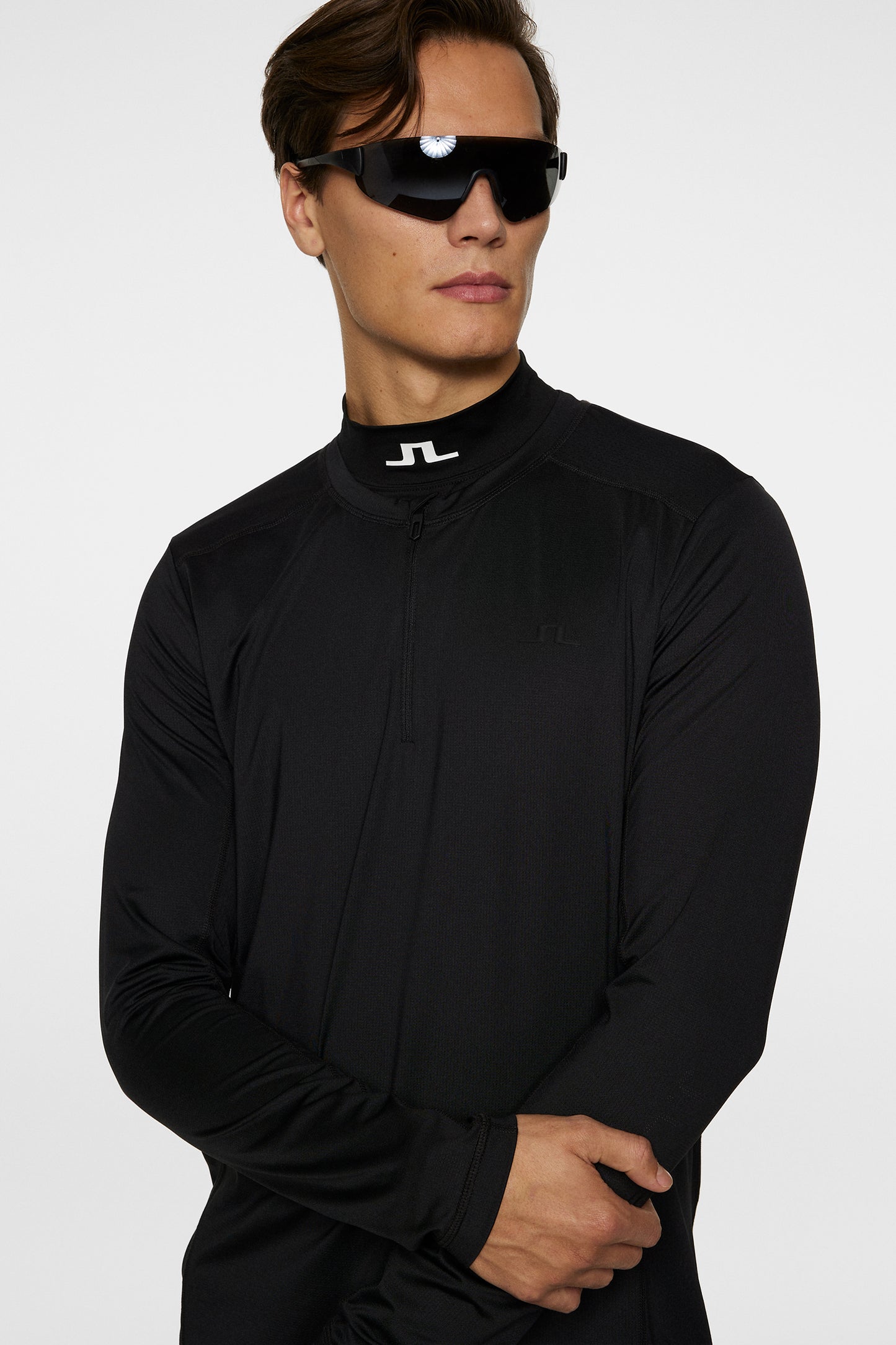 Tomas Long Sleeve T-Shirt in Black by J.Lindeberg