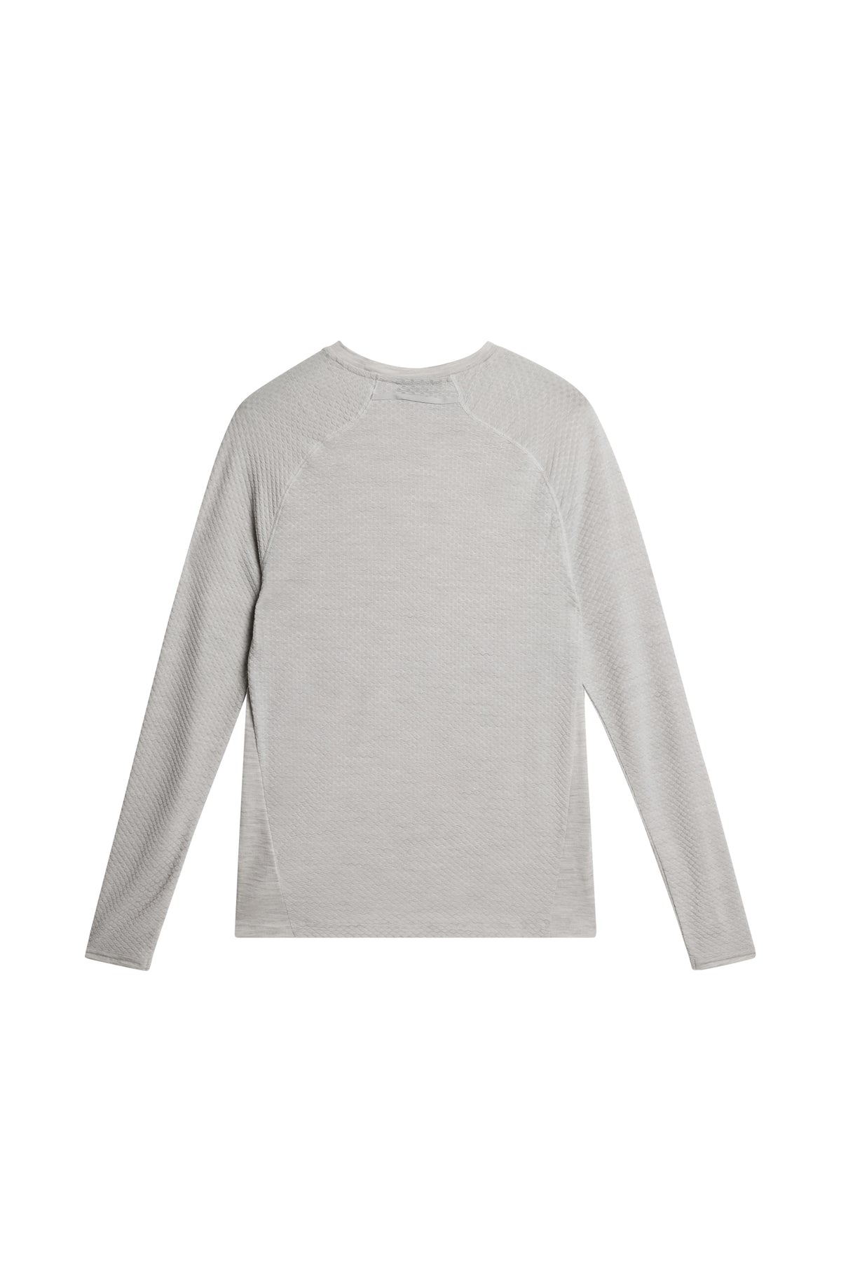 Brent Wool Long Sleeve in Light Grey Melange by J.Lindeberg