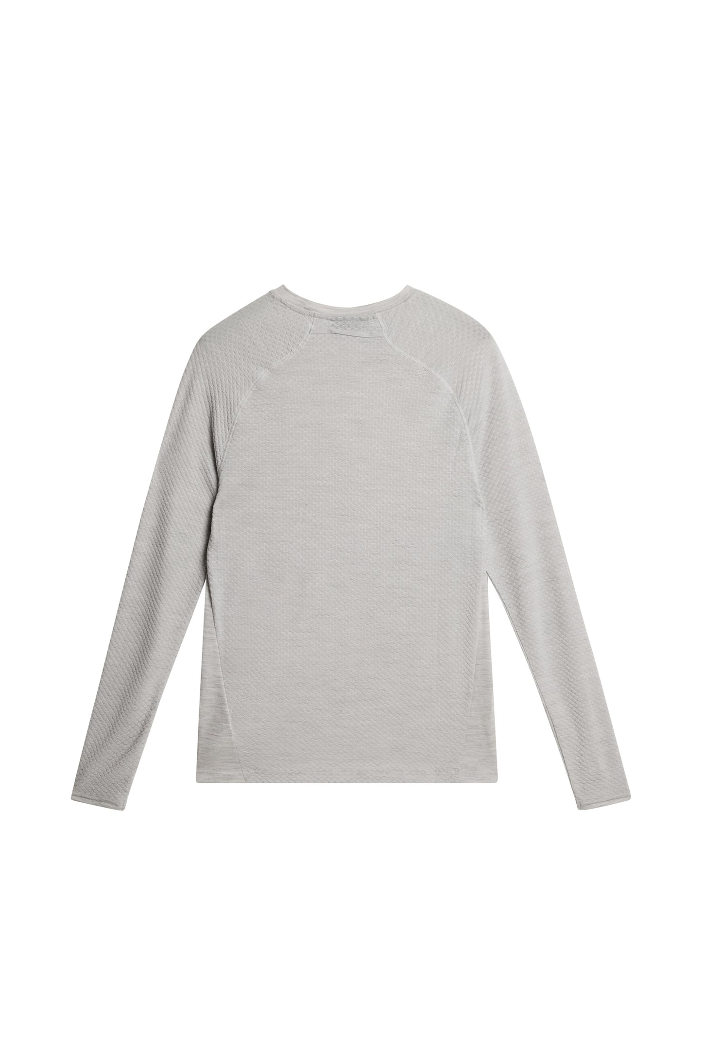 Brent Wool Long Sleeve in Light Grey Melange by J.Lindeberg