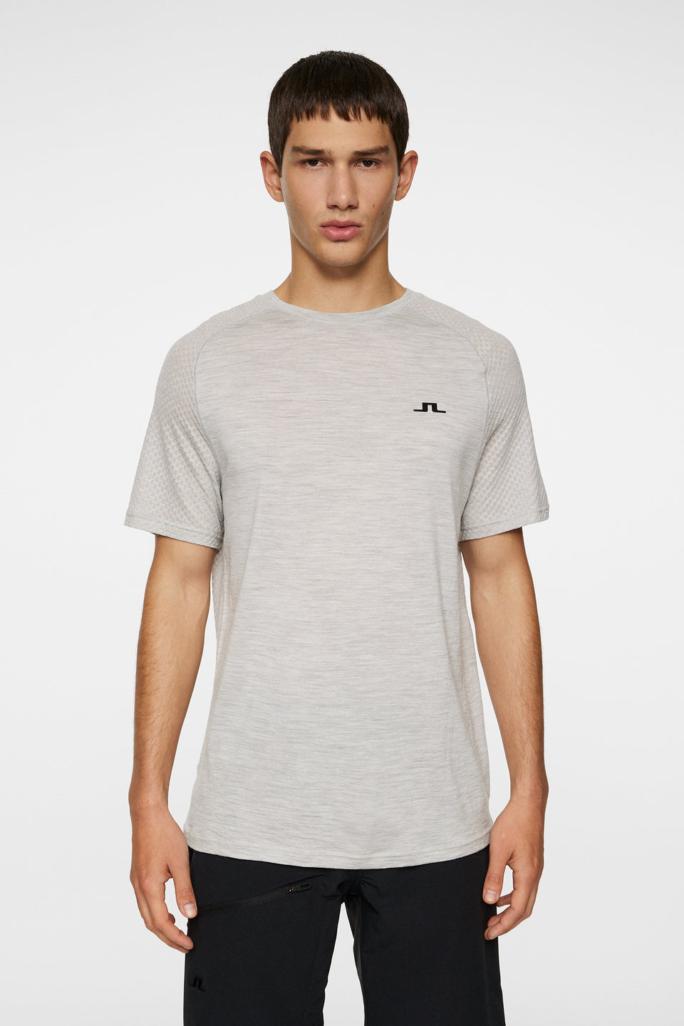 Brent Wool T-shirt / Light Grey Melange