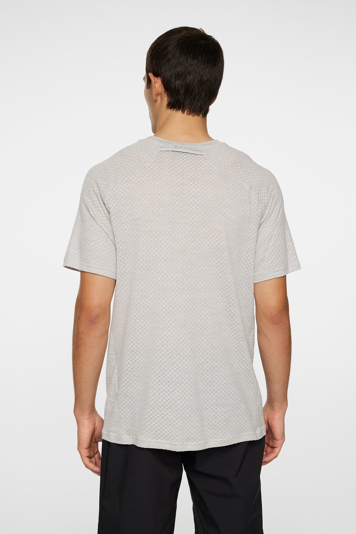 Brent Wool T-shirt in Light Grey Melange by J.Lindeberg