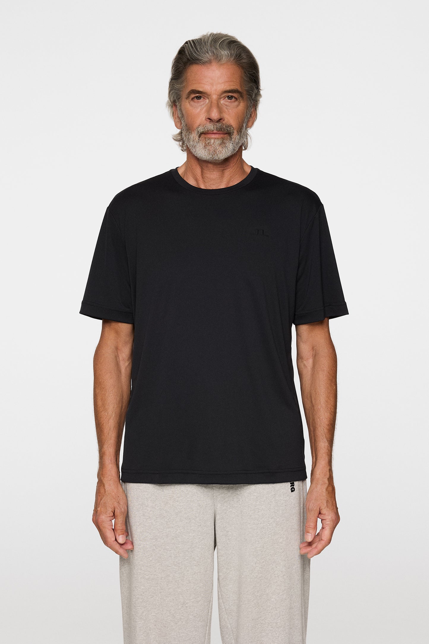 Ade T-shirt in Black by J.Lindeberg
