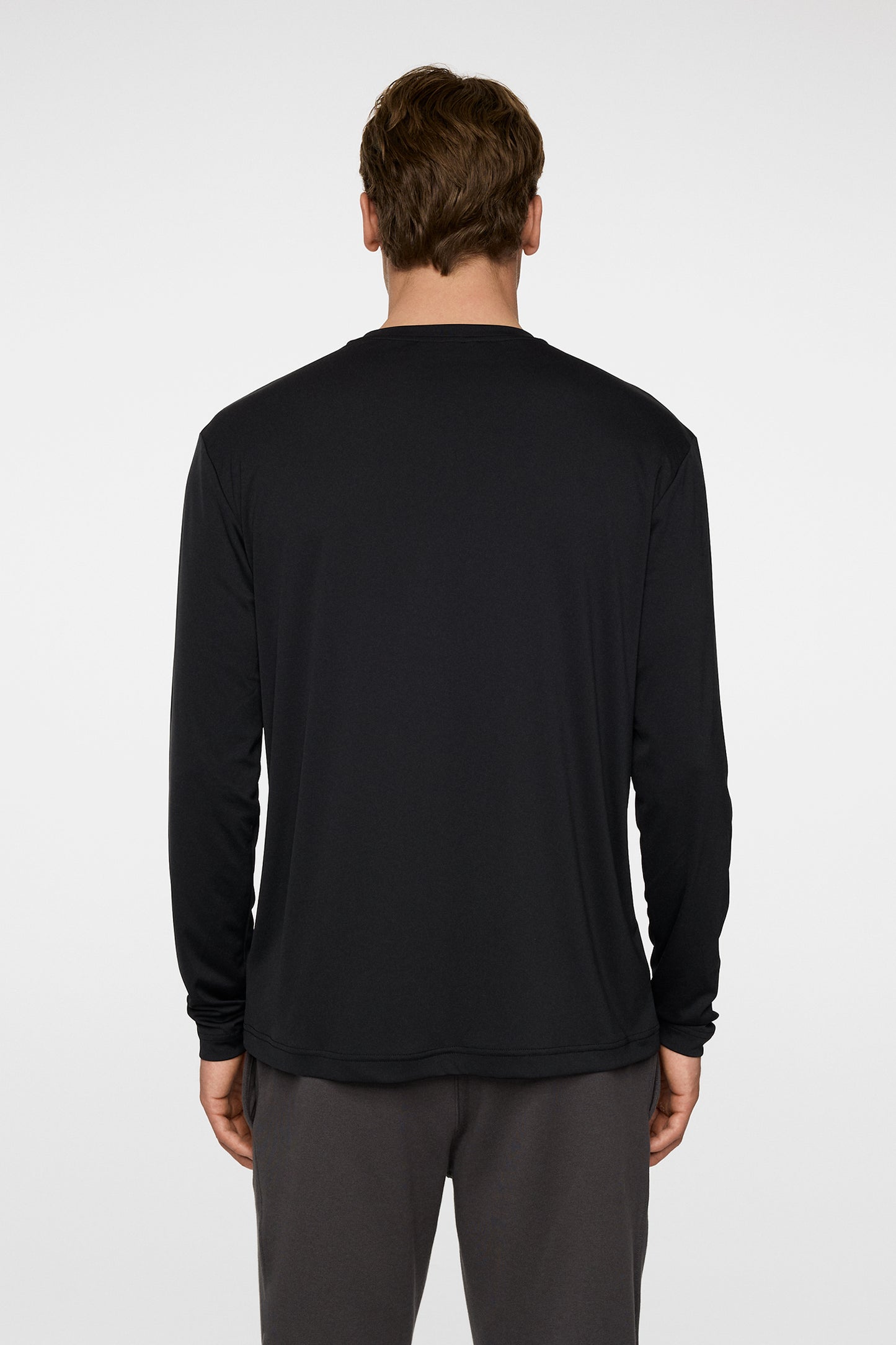 Ade T-shirt LS in Black by J.Lindeberg