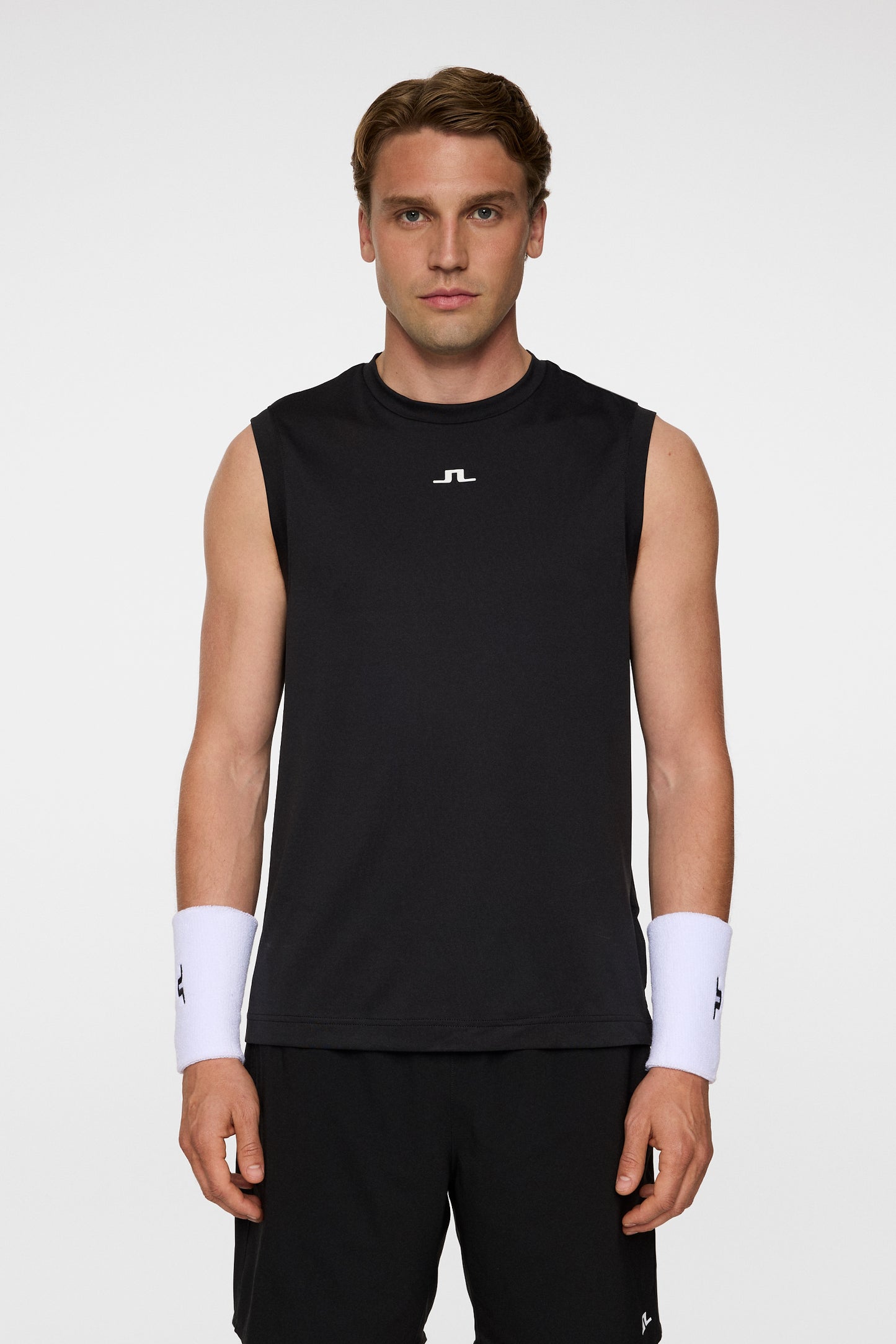 Jack Sleeveless Tee in Black by J.Lindeberg
