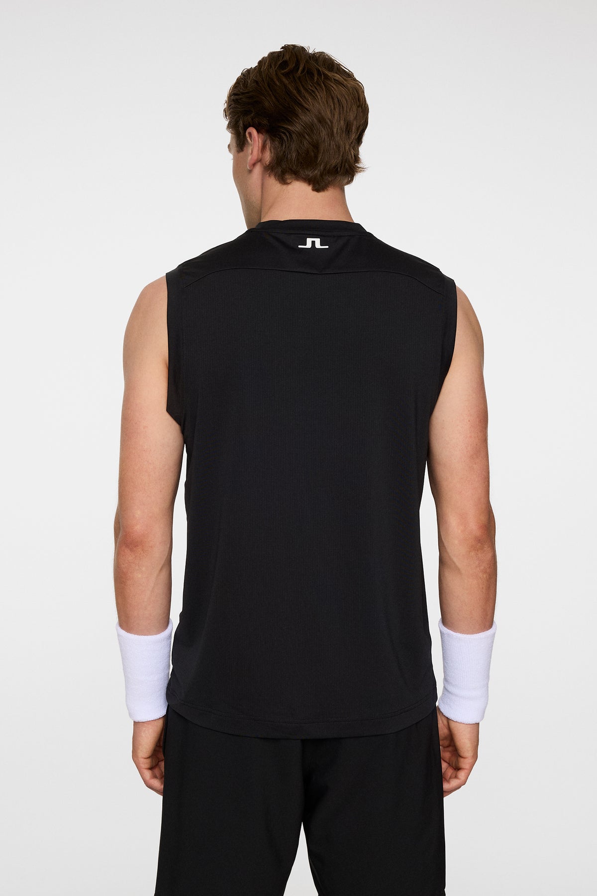 Jack Sleeveless Tee in Black by J.Lindeberg