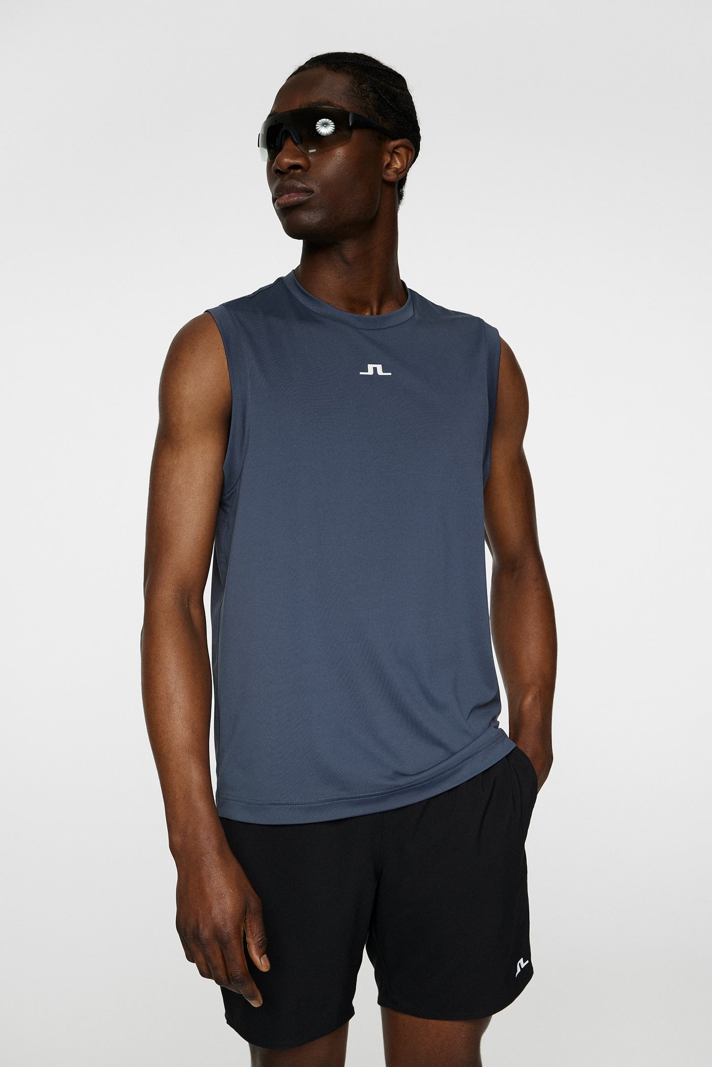 Jack Sleeveless Tee in Ombre Blue by J.Lindeberg