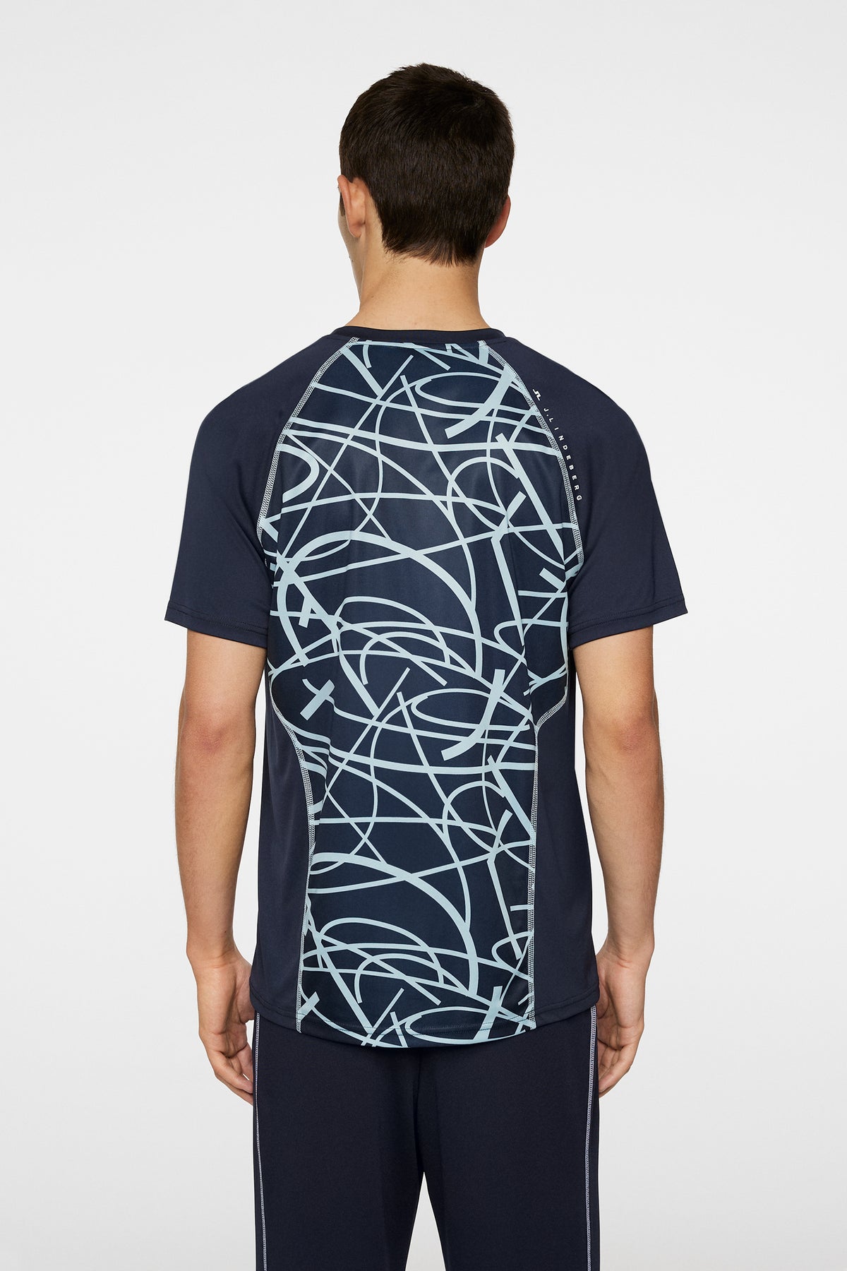 Alfonso Printed T-shirt in JL Navy by J.Lindeberg