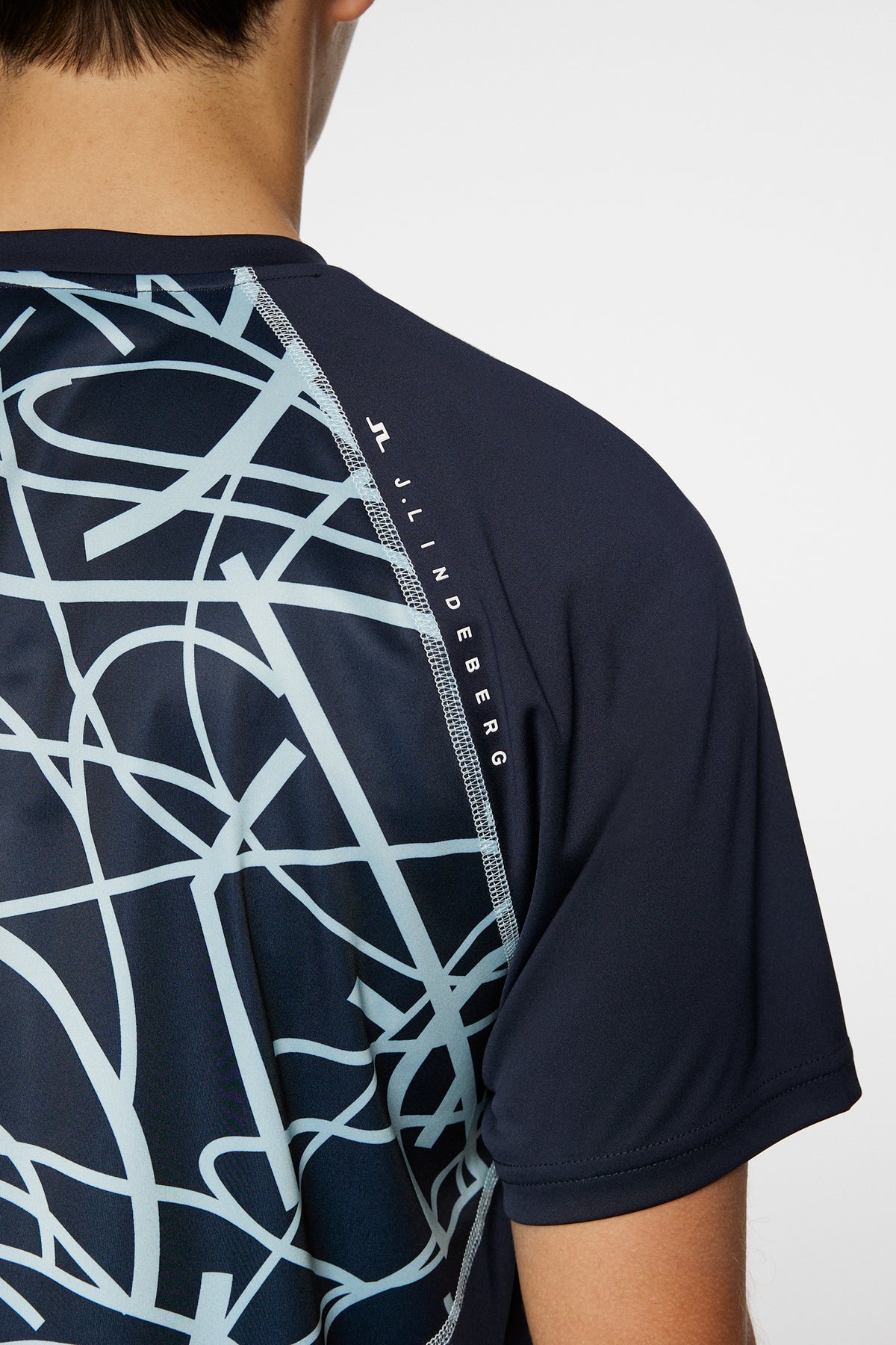 Alfonso Printed T-shirt in JL Navy by J.Lindeberg