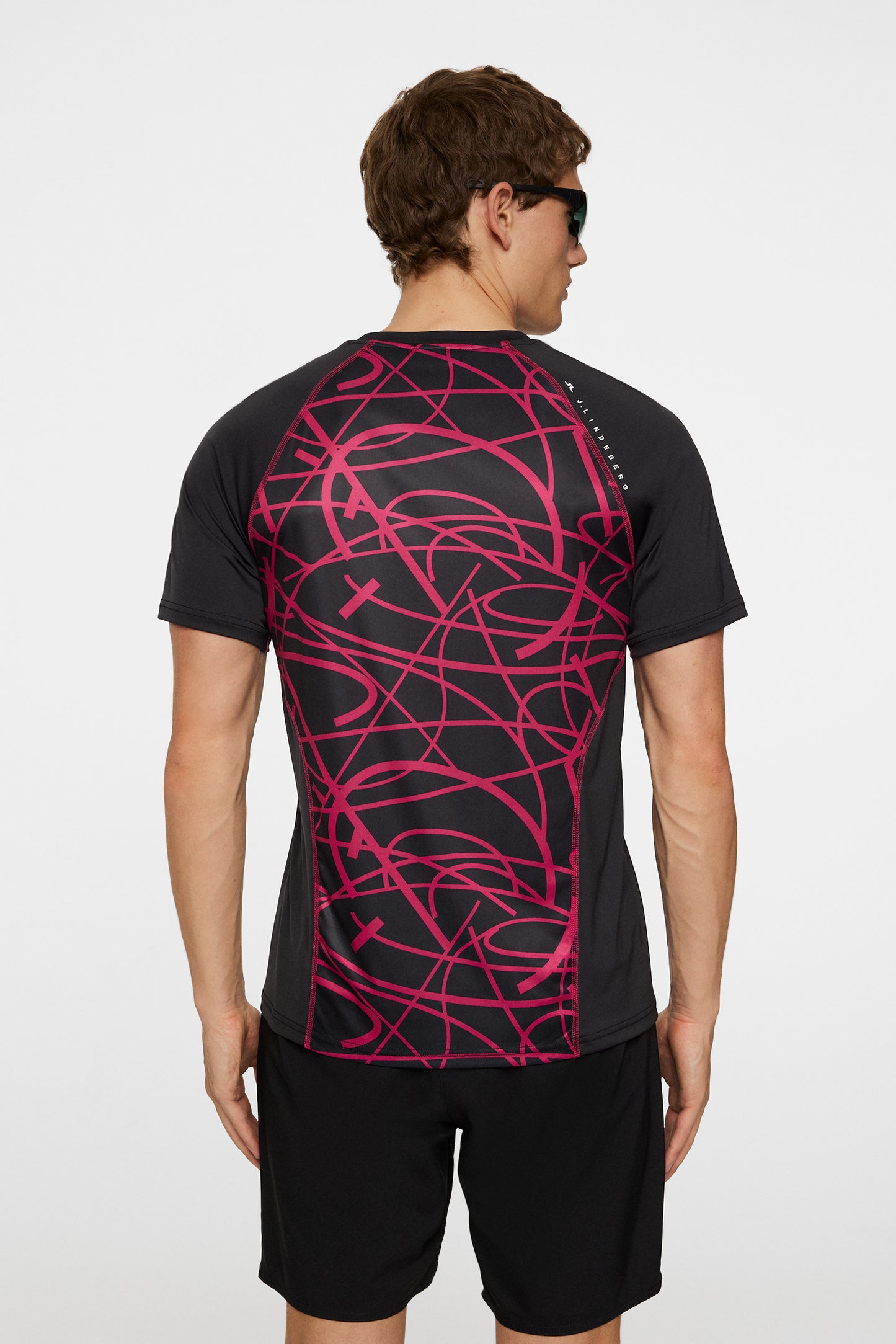 Alfonso Printed T-shirt in Black by J.Lindeberg